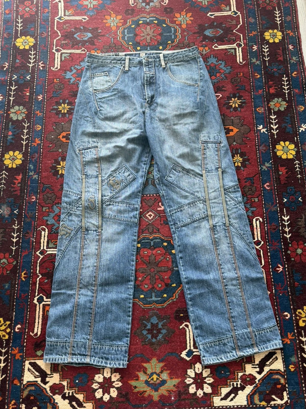 Vintage marithe francois girbaud blue streetwear denim jeans