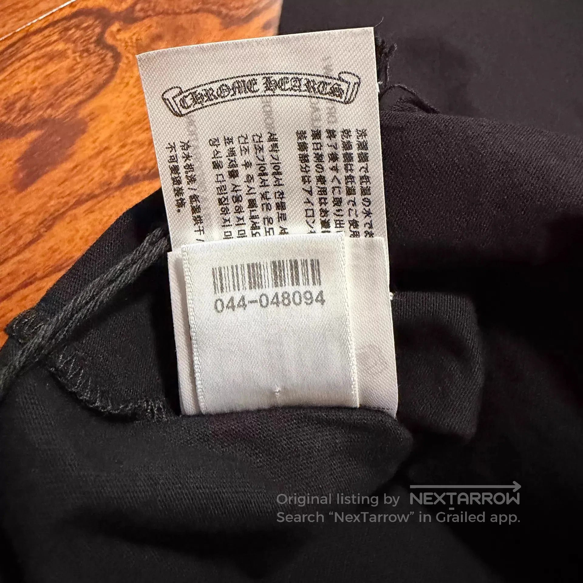 Chrome Hearts Black Long Sleeve Shirt with Pink Skull Wing Graphic. Size US M / EU 48-50 / 2 - 9 Thumbnail