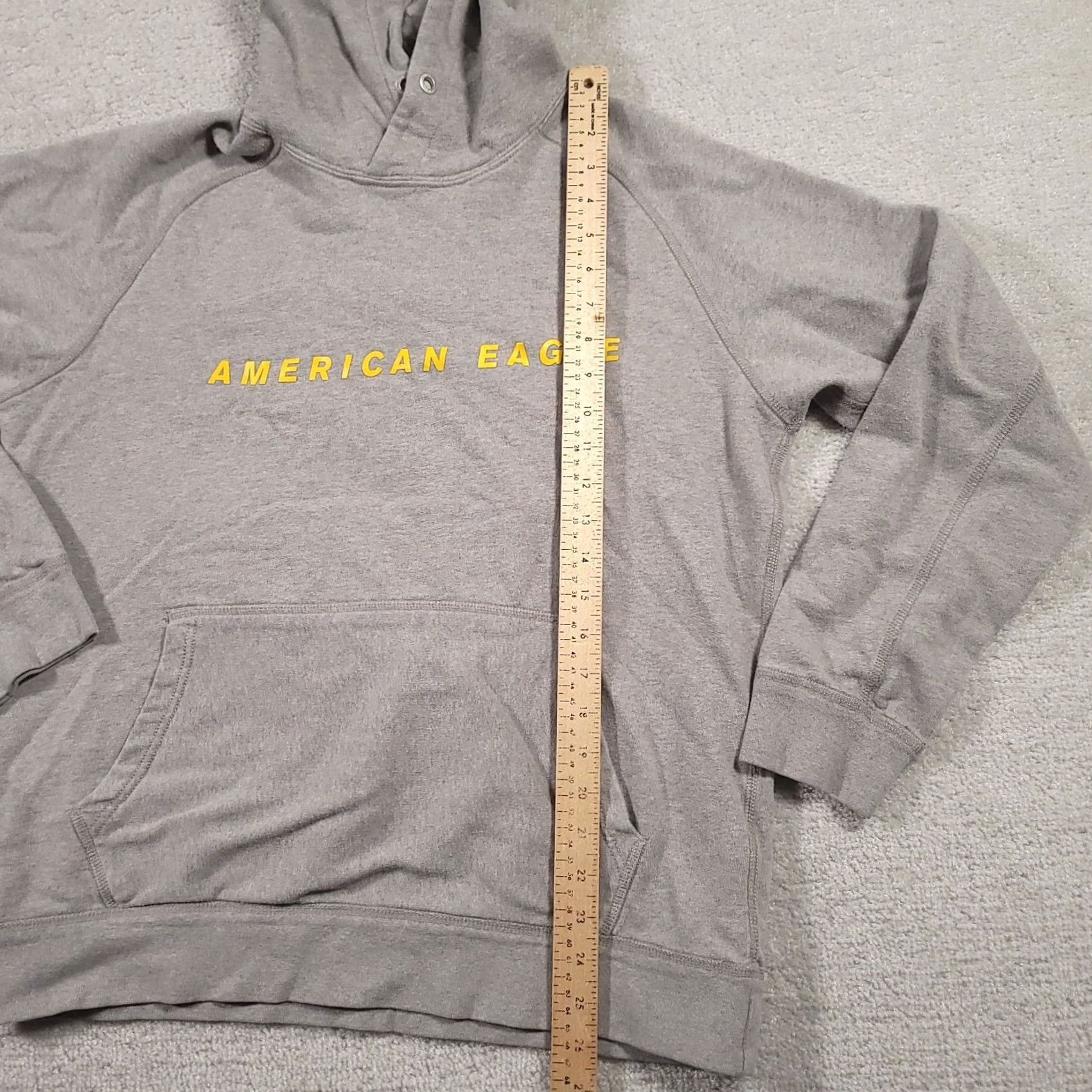 American Eagle Outfitters VINTAGE? No — American Eagle Hoodie Mens Medium Gray Long Sleeve Pullover Sweatshirt Size US M / EU 48-50 / 2 - 5 Thumbnail