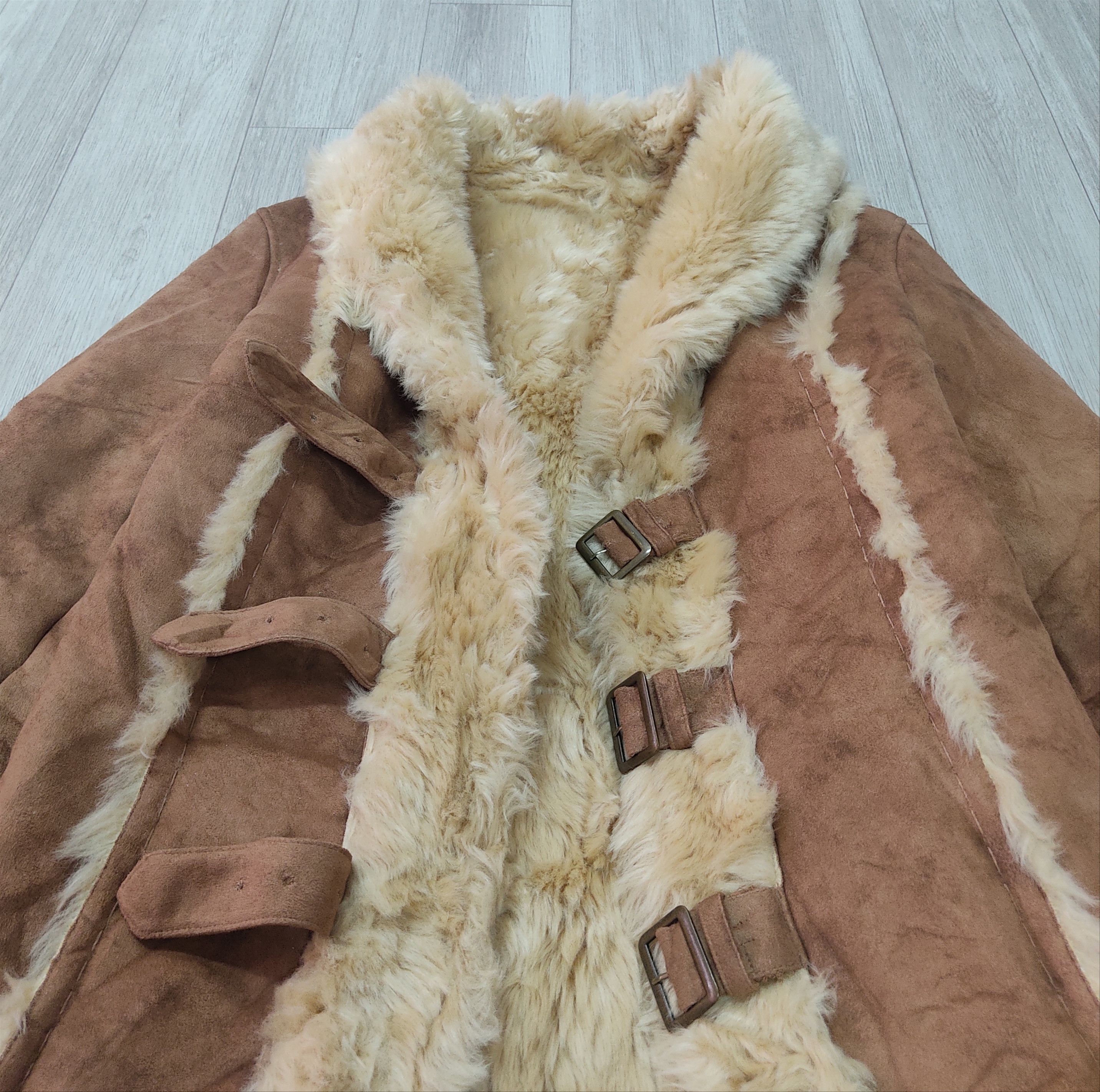 Japanese Brand VOUS MÊME Suede Faux Fur Shearling Leather Jacket Size S / US 4 / IT 40 - 8 Thumbnail