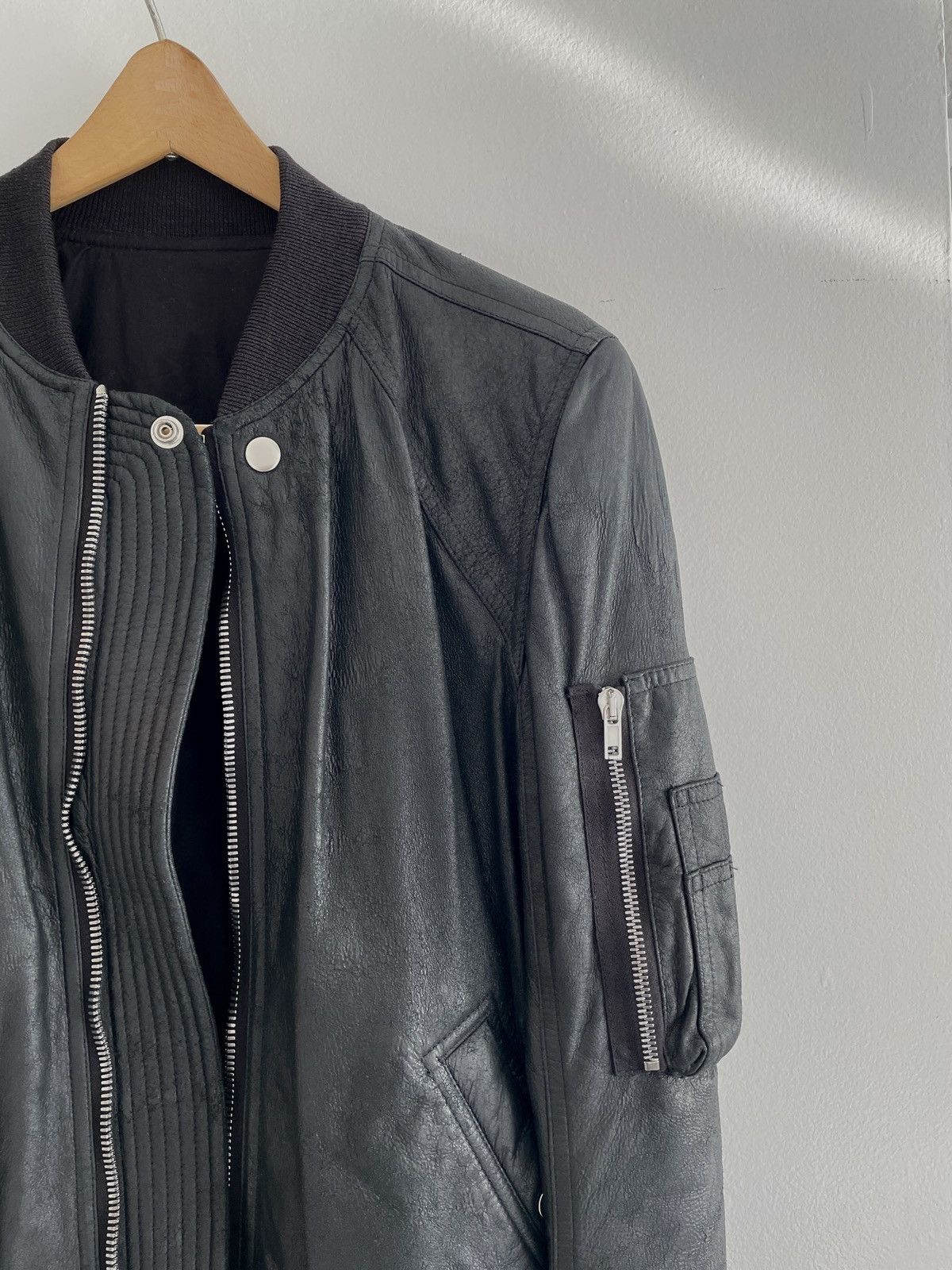 Rick Owens Rick Owens Sisyphus Lambskin Bomber Jacket Size US M / EU 48-50 / 2 - 5 Thumbnail