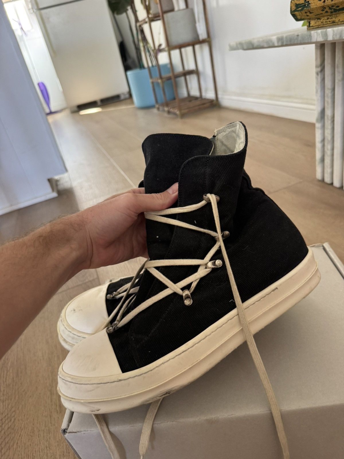 Rick Owens Hexagram ramones Size US 12 / EU 45 - 4 Thumbnail