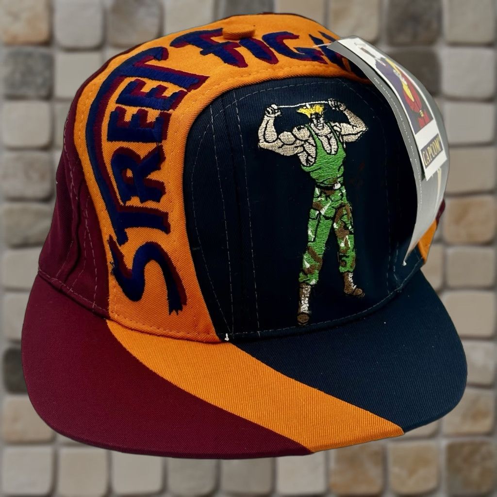 Vintage VINTAGE Capcom Street Fighter 2 Guile Snapback Hat NWT 90s ...