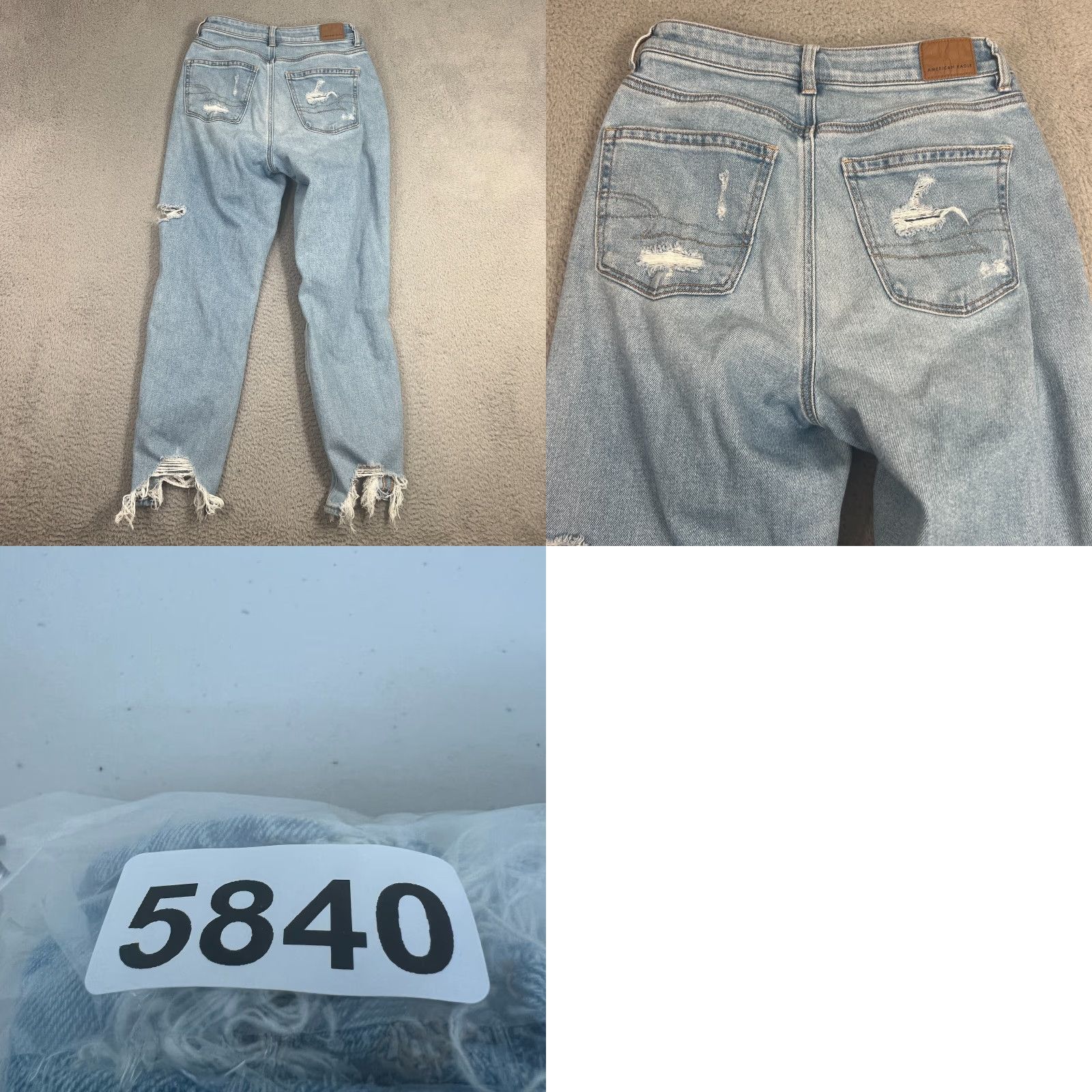 American Eagle Outfitters American Eagle Mom Jeans Womens Size 6 Blue Denim Preppy High Rise Regular Fit Size 28" / US 6 / IT 42 - 8 Thumbnail