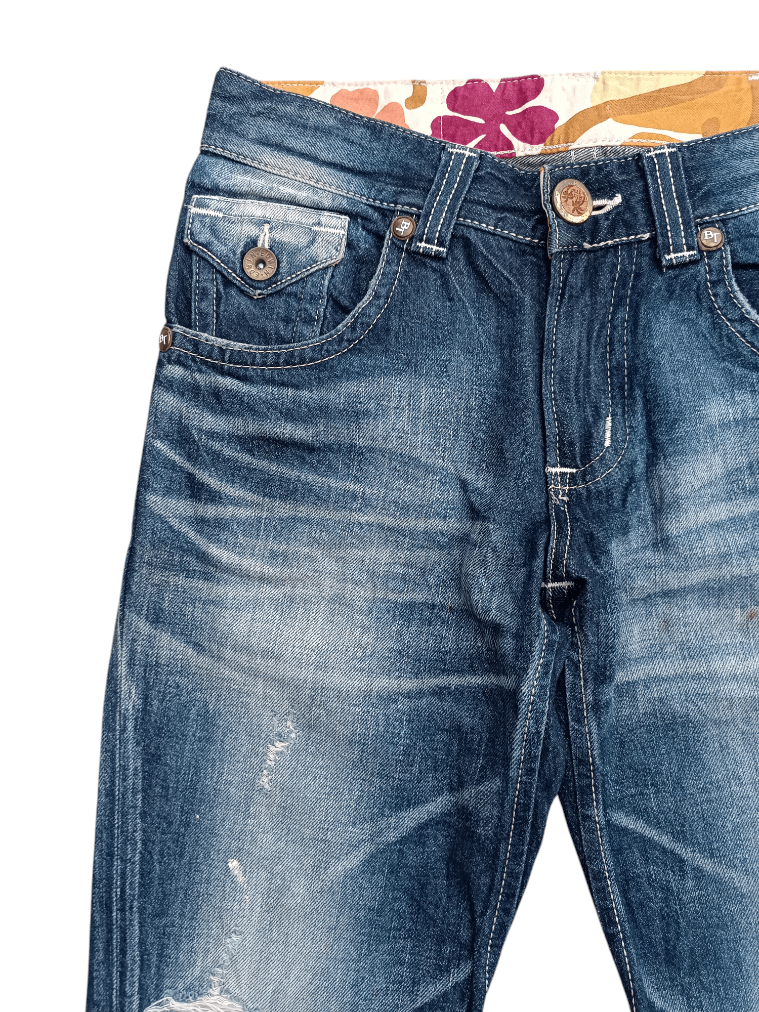14th Addiction × Edwin × If Six Was Nine Edwin Exclusive Vintage Flare Distressed Whiskers Denim Size US 33 - 9 Thumbnail