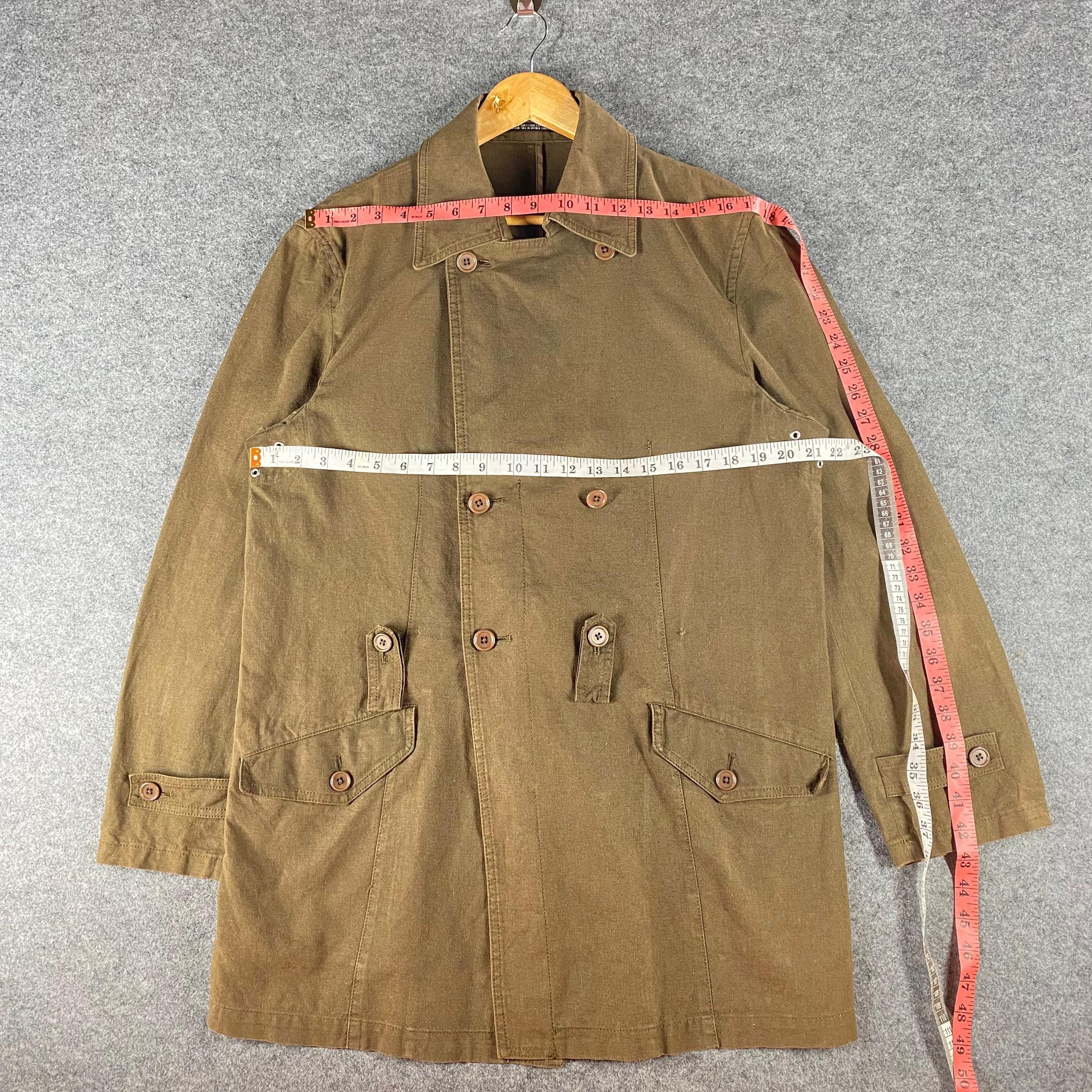 Yohji Yamamoto Vintage 90s Ined Homme by Yohji Yamamoto Parka Jacket Size US L / EU 52-54 / 3 - 6 Thumbnail