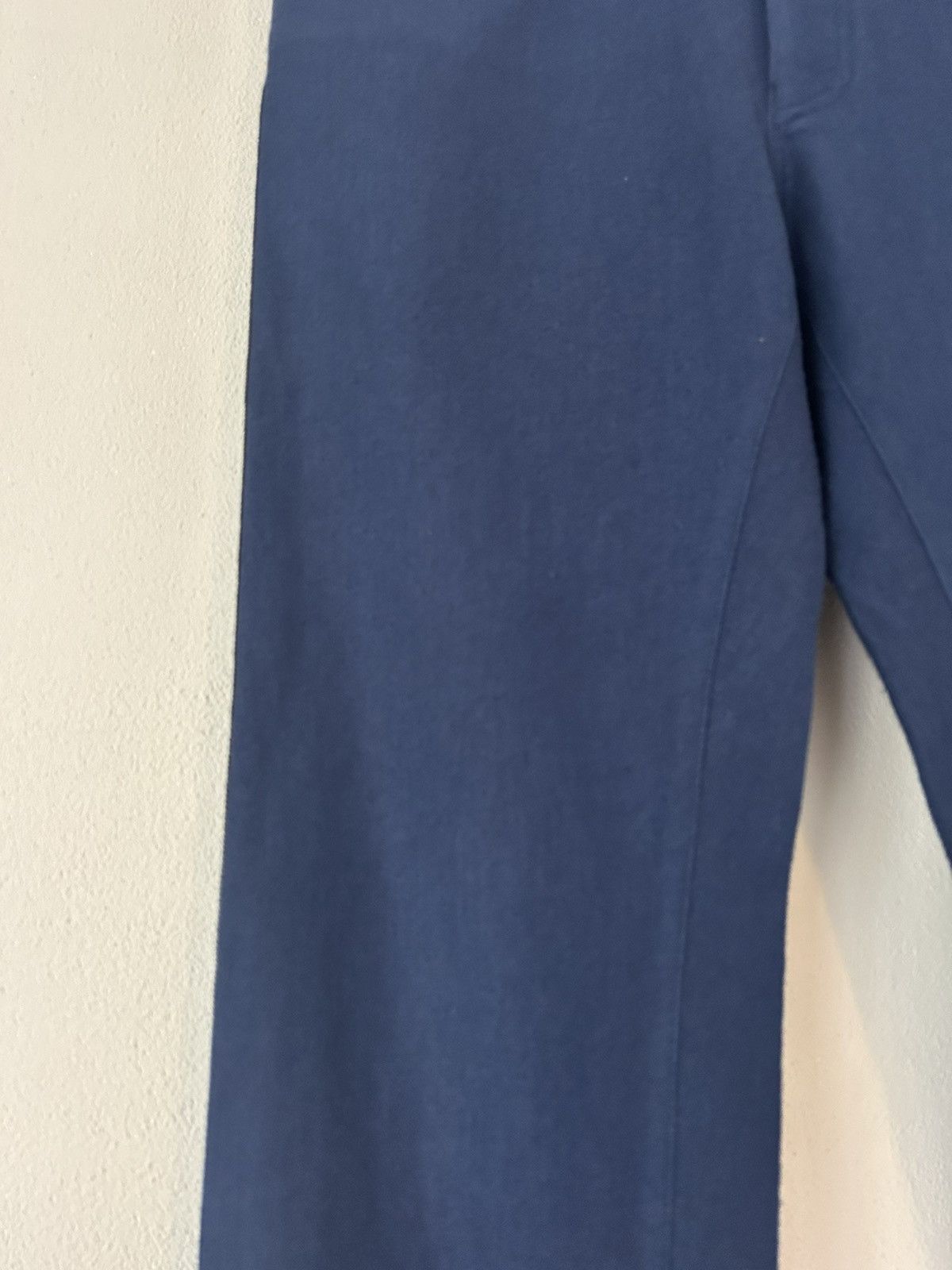 Haider Ackermann Blue Linen / Fleece Wool Blend Side Stripe Pants Size US 34 / EU 50 - 4 Thumbnail