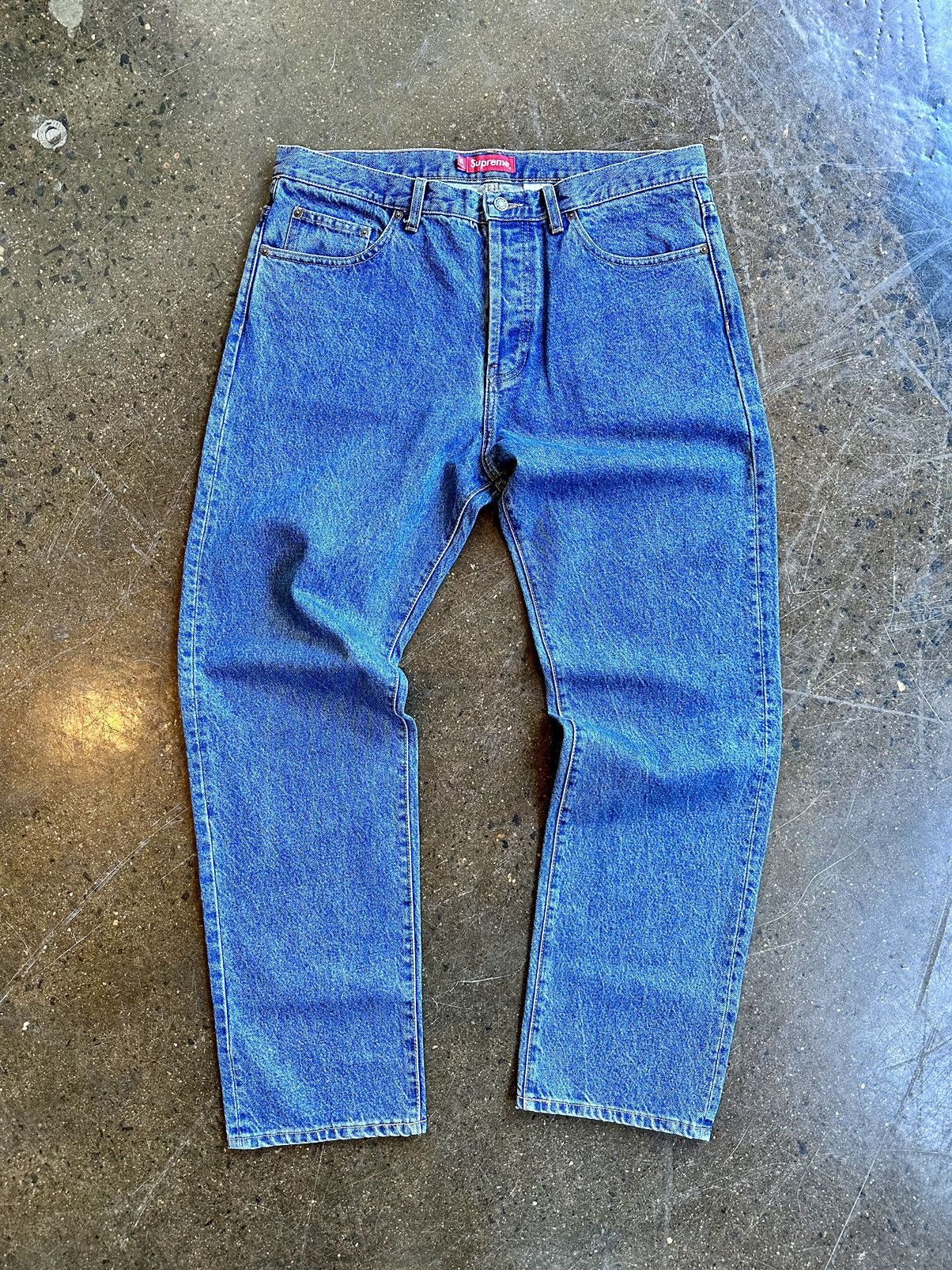 Supreme SUPREME Regular Jeans Sz 36 | Grailed