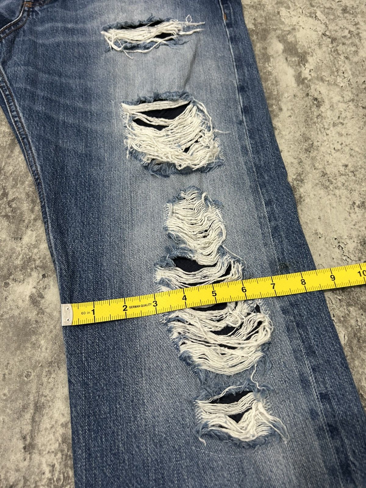 Alexander McQueen Alexander MQueen Style Destroyed Selvedge Jeans Size US 34 / EU 50 - 22 Thumbnail