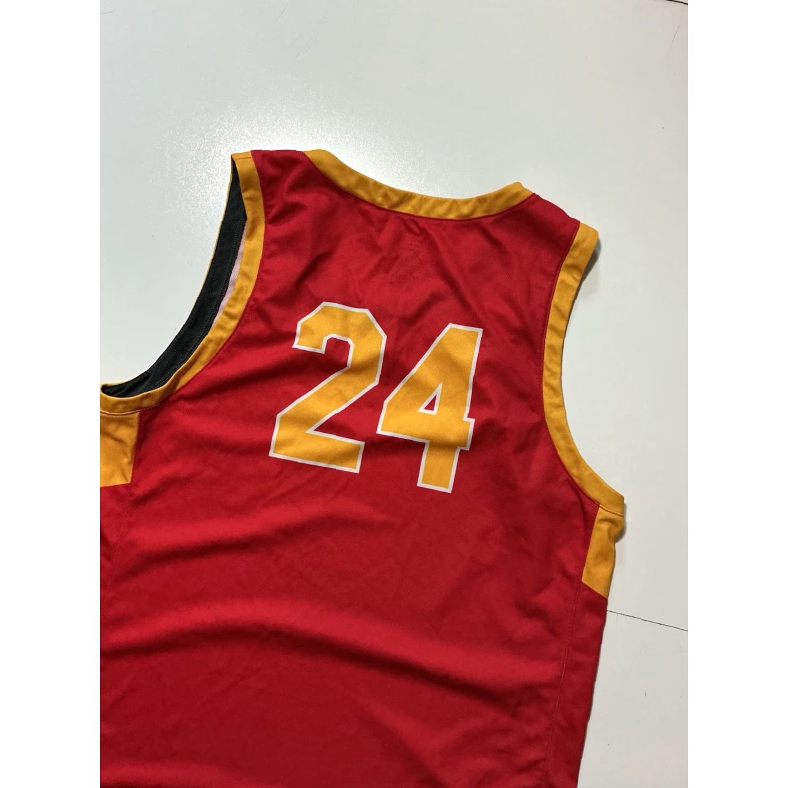 Nike VINTAGE Nike Engineered Paraclete High School Spirits Lancaster Basketball Jersey XL Mens Red Spirit 24 90s Size US XL / EU 56 / 4 - 4 Thumbnail