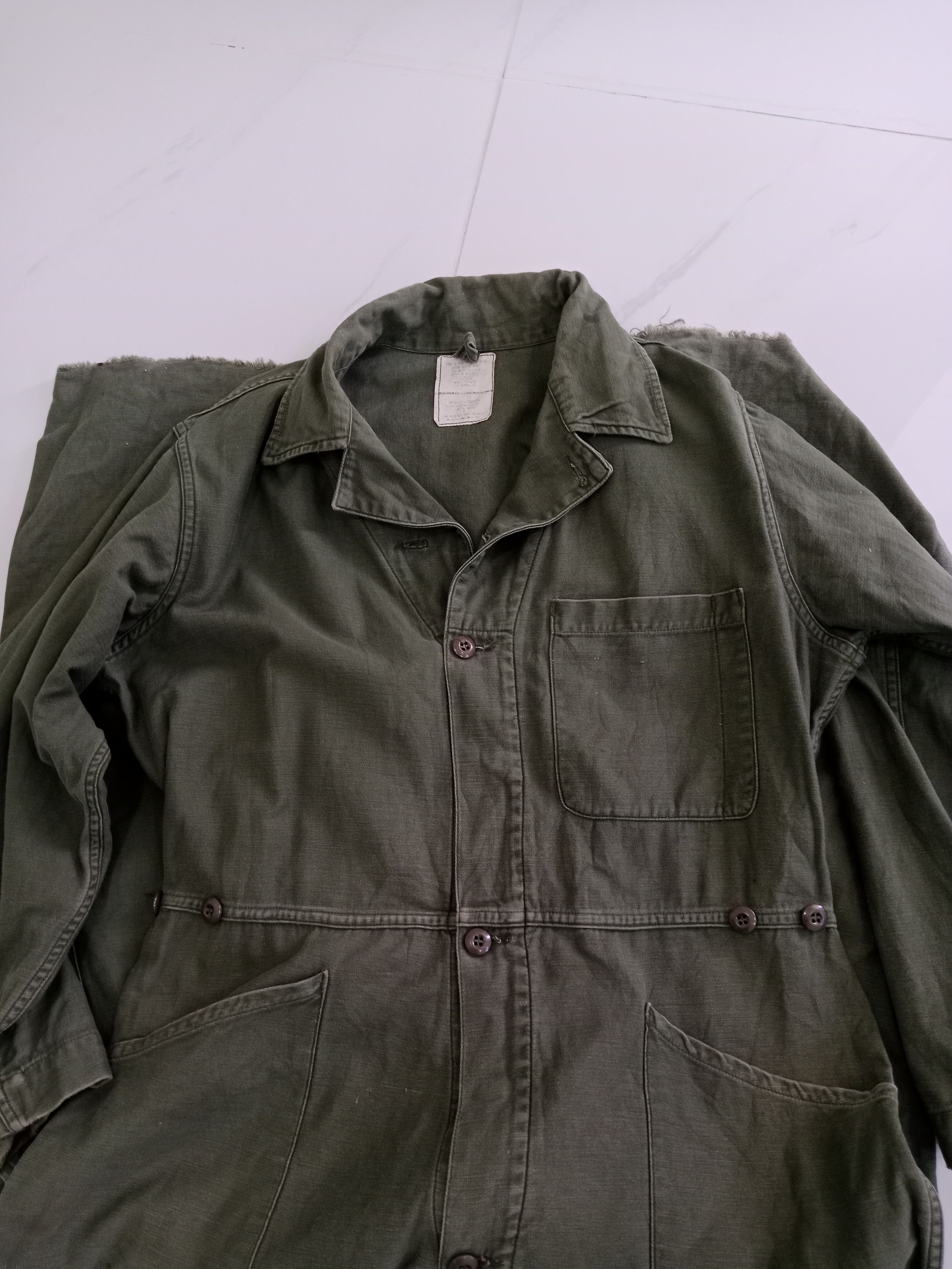 Third & Army × Vintage Vintage 90s Army Coverall Military Flying Size US L / EU 52-54 / 3 - 8 Thumbnail