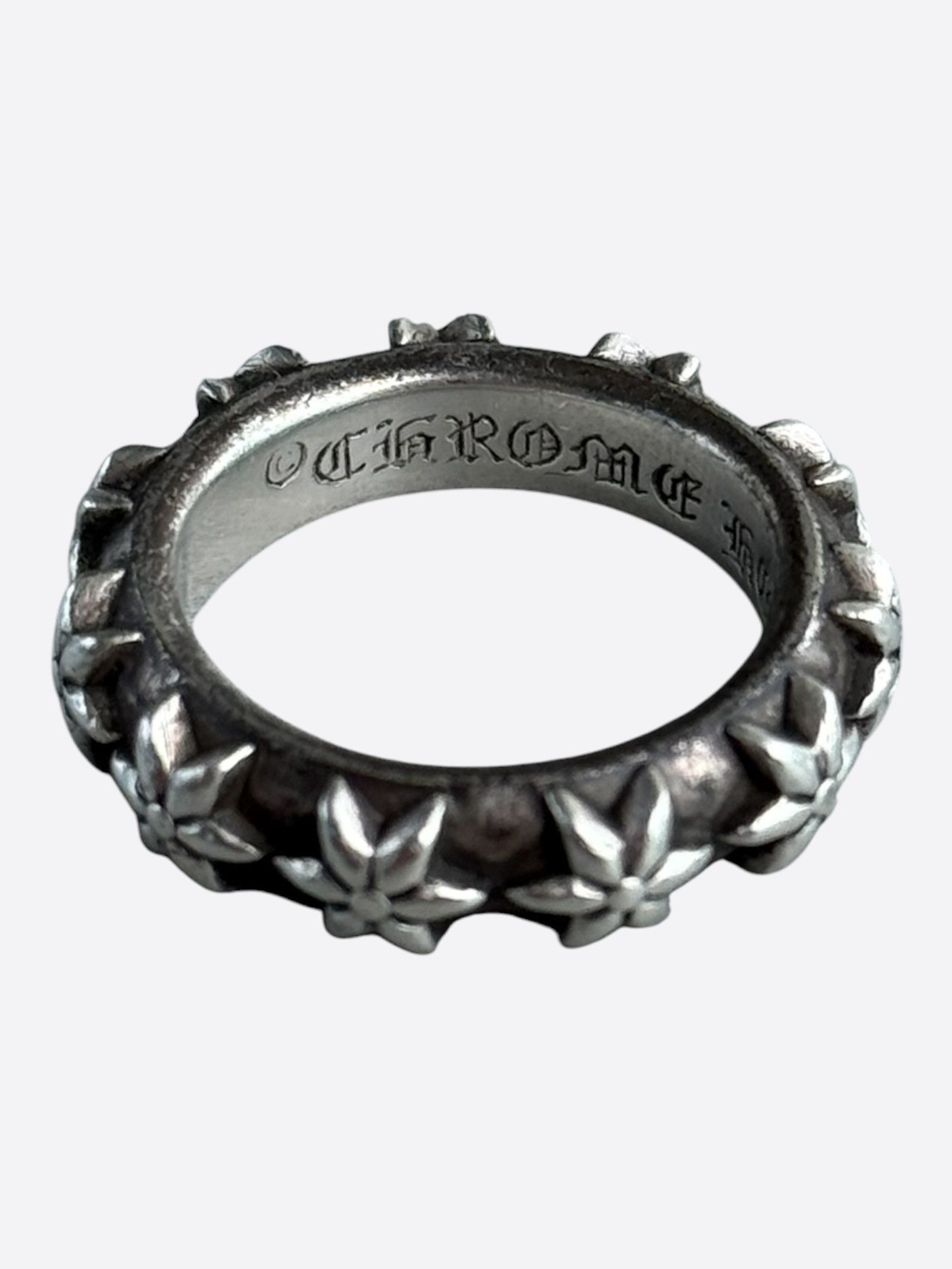Chrome Hearts Chrome Hearts Silver Star Band Ring Size ONE SIZE - 7 Thumbnail