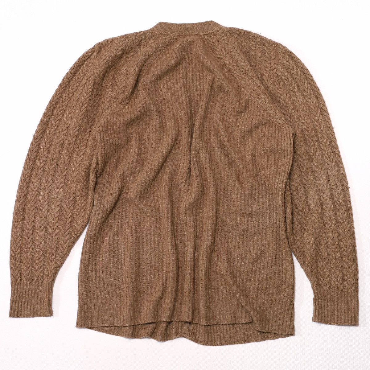 Brunello Cucinelli Rivamonti by Brunello Cucinelli Cable Knit Cardigan Sweater Size XL / US 12-14 / IT 48-50 - 3 Thumbnail