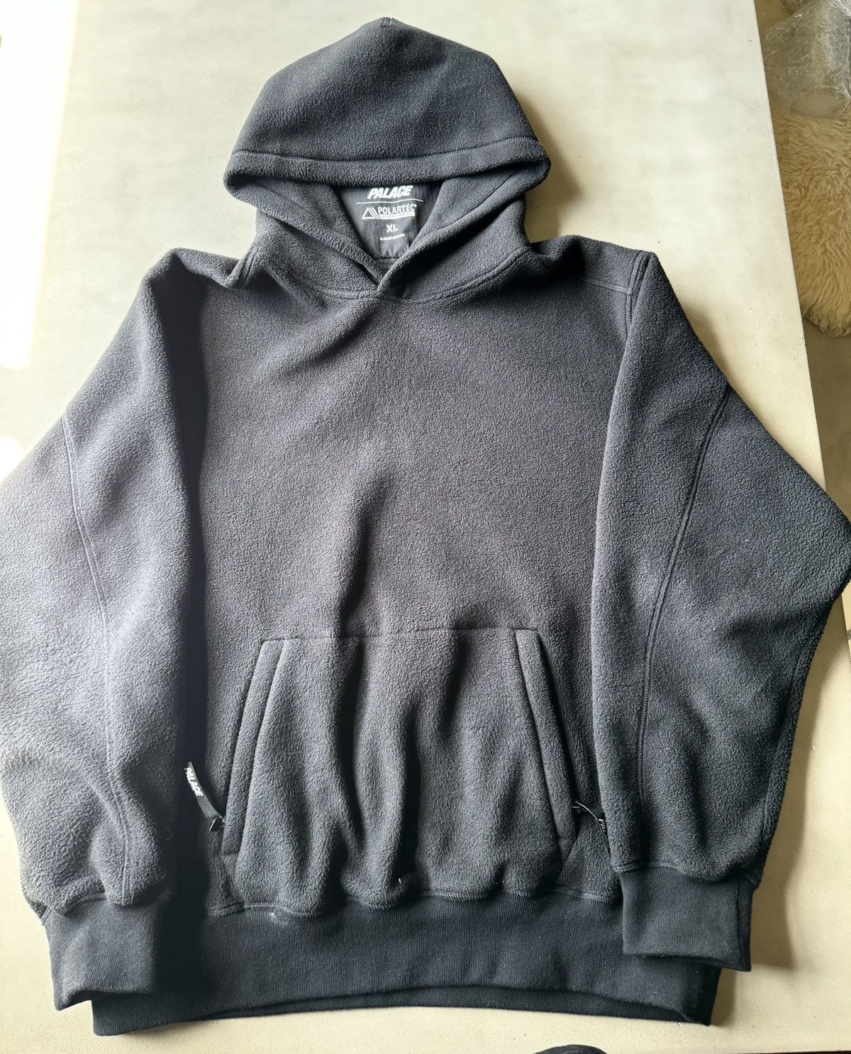 image of Palace Polartec Lazer Hood Black, Men's (Size XL)