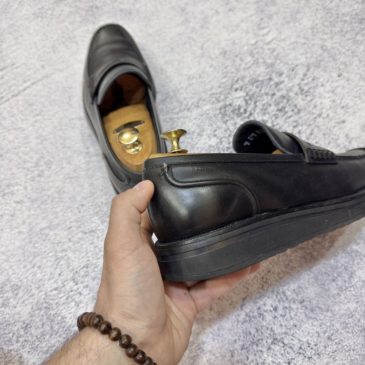 Bally Bally Bardony Black Leather Penny Loafers US9 UK8E EU42.5 Size US 9 / EU 42 - 11 Thumbnail