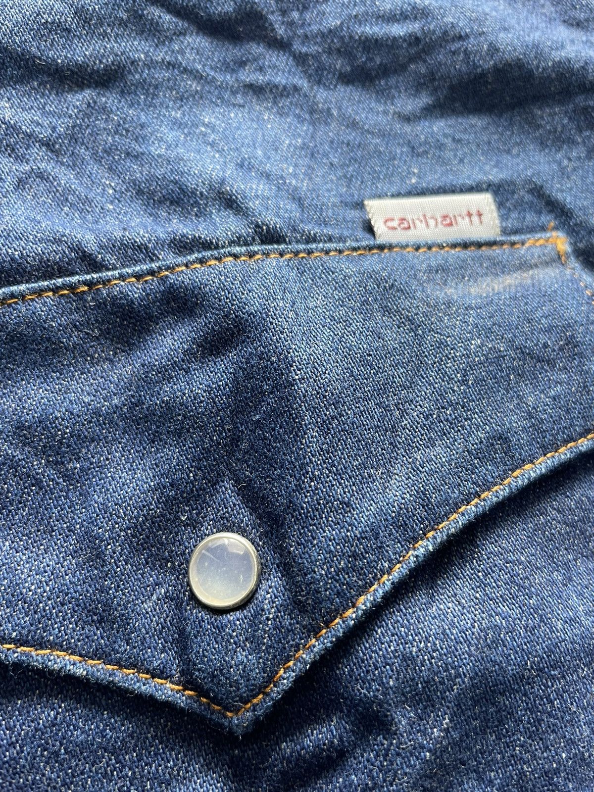 Carhartt Vintage Carhartt Western Denim Shirt Size US L / EU 52-54 / 3 - 11 Thumbnail