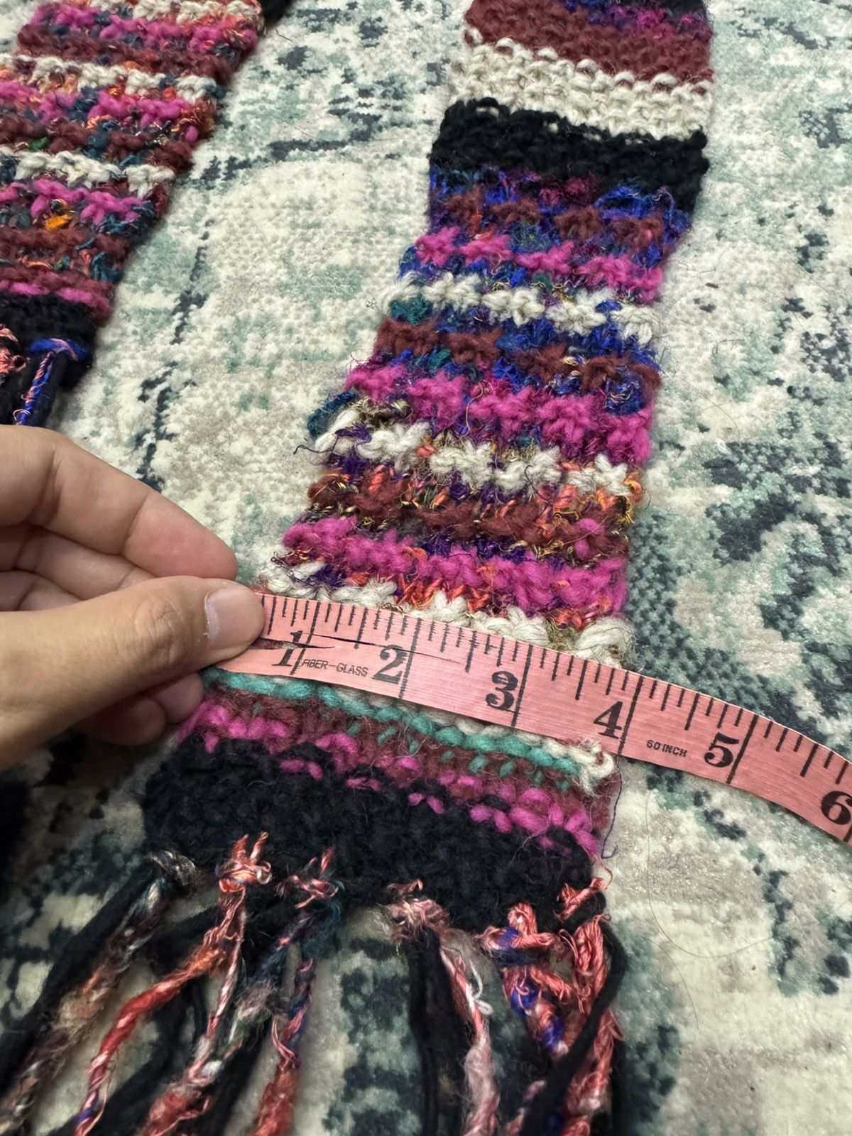 Vintage VINTAGE SASHIKO BORO KNITTED ACRF Size ONE SIZE - 6 Thumbnail