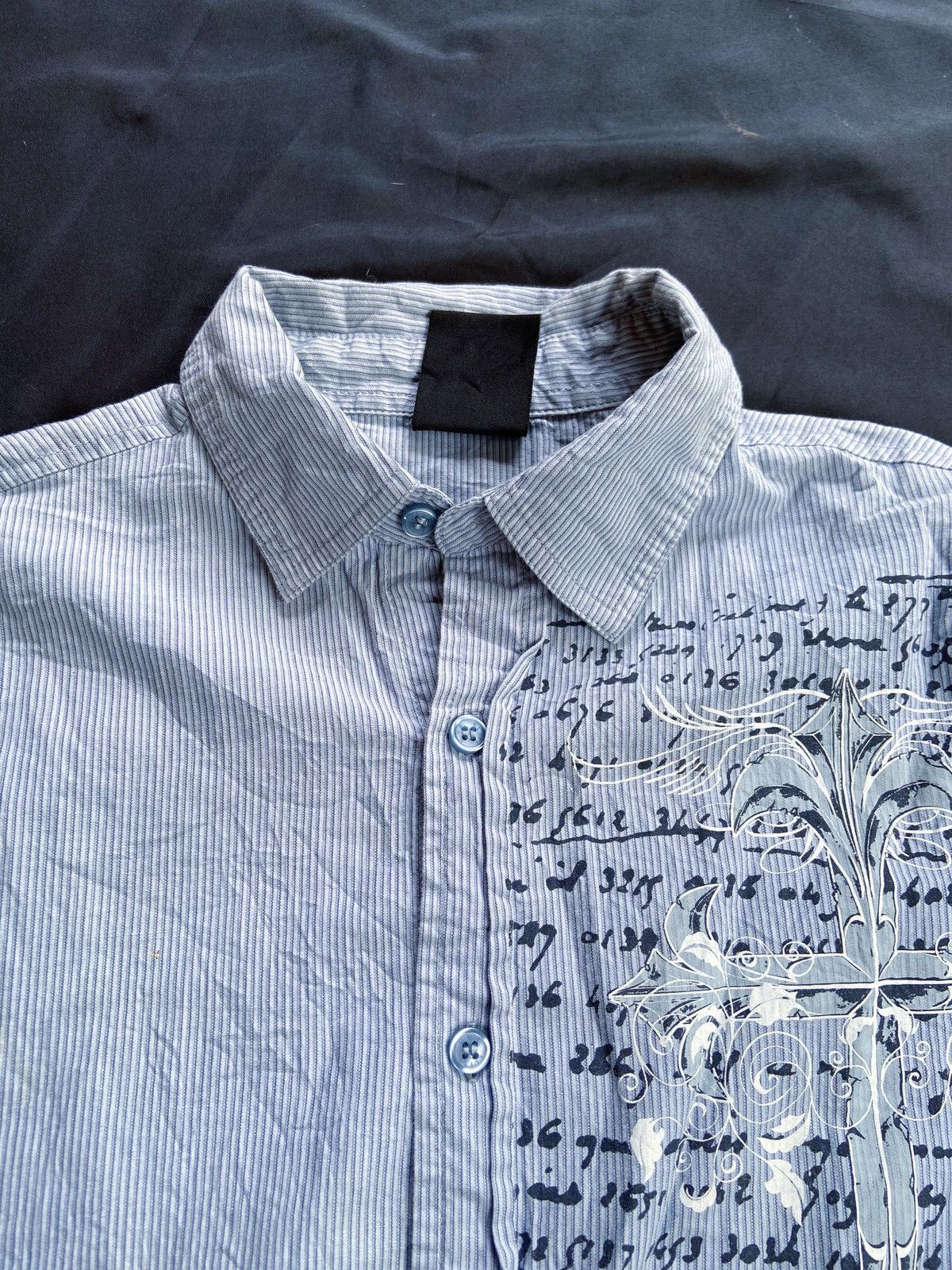 14th Addiction COIRAGE HONOUR SKULL PRINTED BUTTON DOWN SHIRT Size US S / EU 44-46 / 1 - 7 Thumbnail
