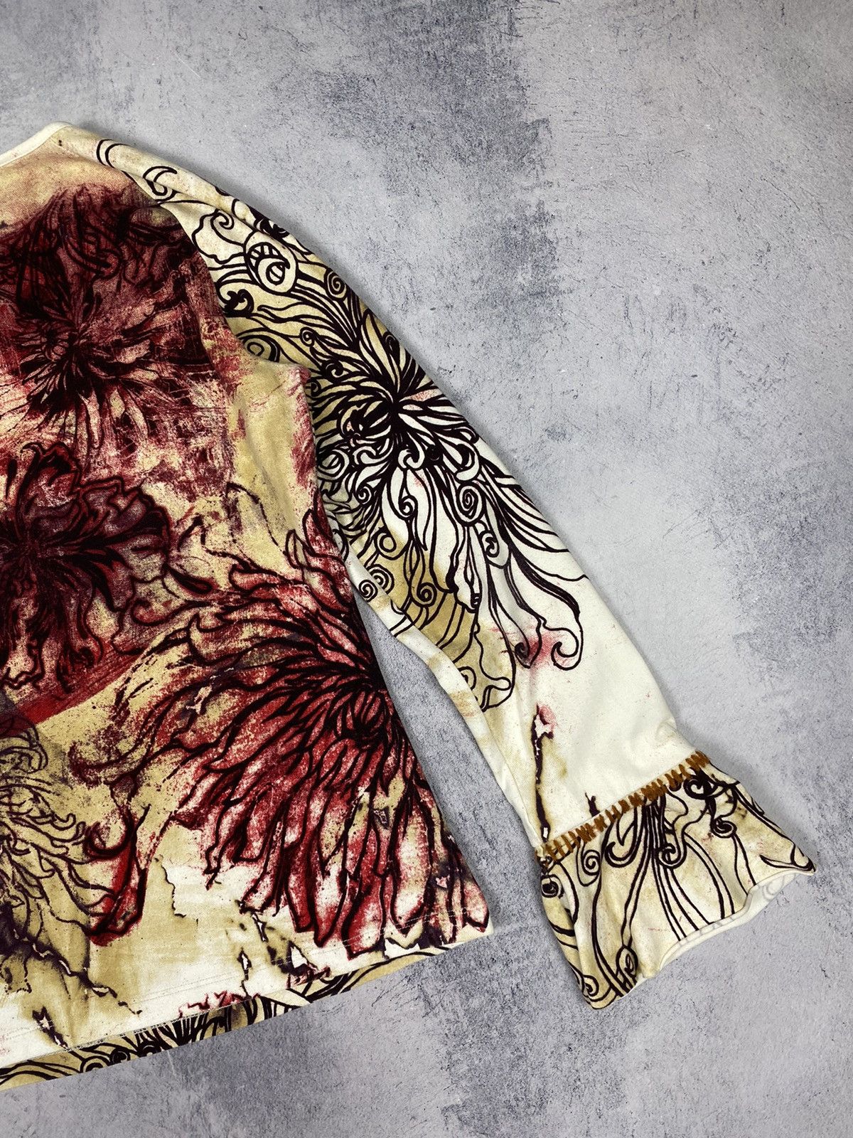 Just Cavalli × Roberto Cavalli Vintage Just Cavalli Italy Designer Blouse Long Sleeve Shirt Size L / US 10 / IT 46 - 14 Thumbnail