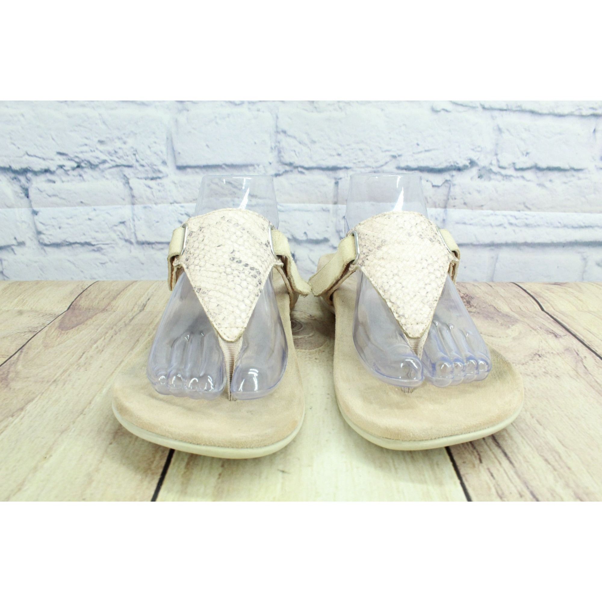 Vionic Vionic Wanda Snake Embossed Flip Flops Sandals Womens Size 7 Size US 7 / IT 37 - 4 Thumbnail