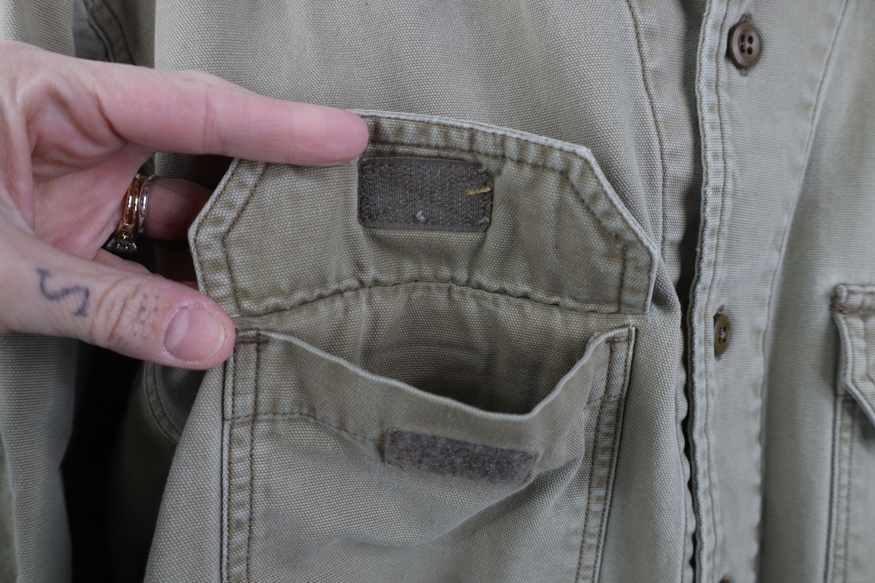 Gap Vintage 90s Gap Heavyweight Collared Button Shirt Beige Size US M / EU 48-50 / 2 - 5 Thumbnail