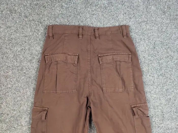 Japanese Brand Vintage 90s Japanese Brown Cargo canvas Pants Y2K Hype Style Size US 30 / EU 46 - 12 Thumbnail