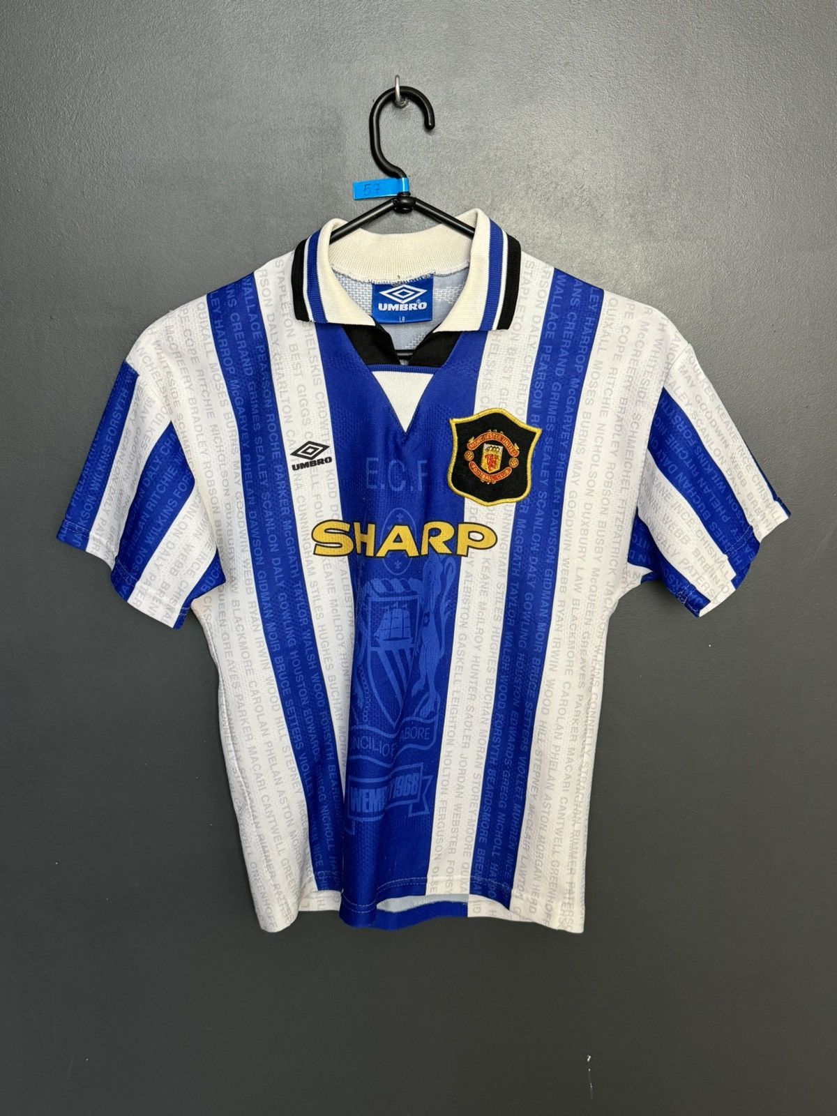 Umbro KIDS Manchester United 94/96 Third Football Jersey Size US XS / EU 42 / 0 - 1 Thumbnail