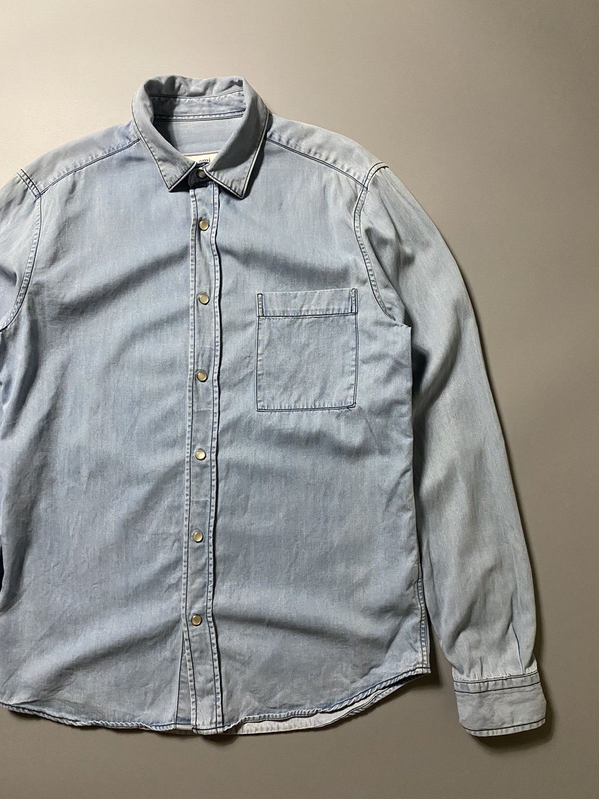 AMI AMI - Acid Wash Button Up Longsleeve Size US S / EU 44-46 / 1 - 3 Thumbnail