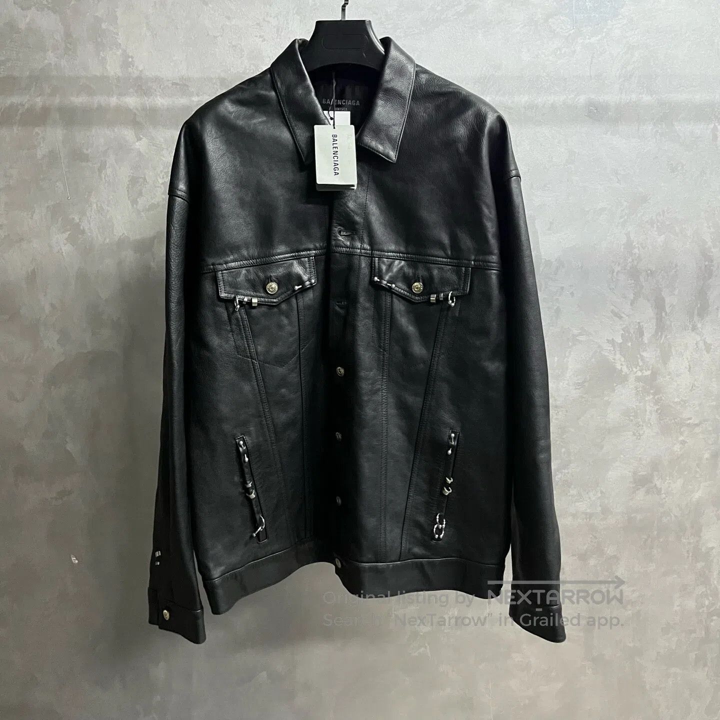 Balenciaga Balenciaga Long-sleeved jacket with a collar, single row o Size US S / EU 44-46 / 1 - 1 Thumbnail