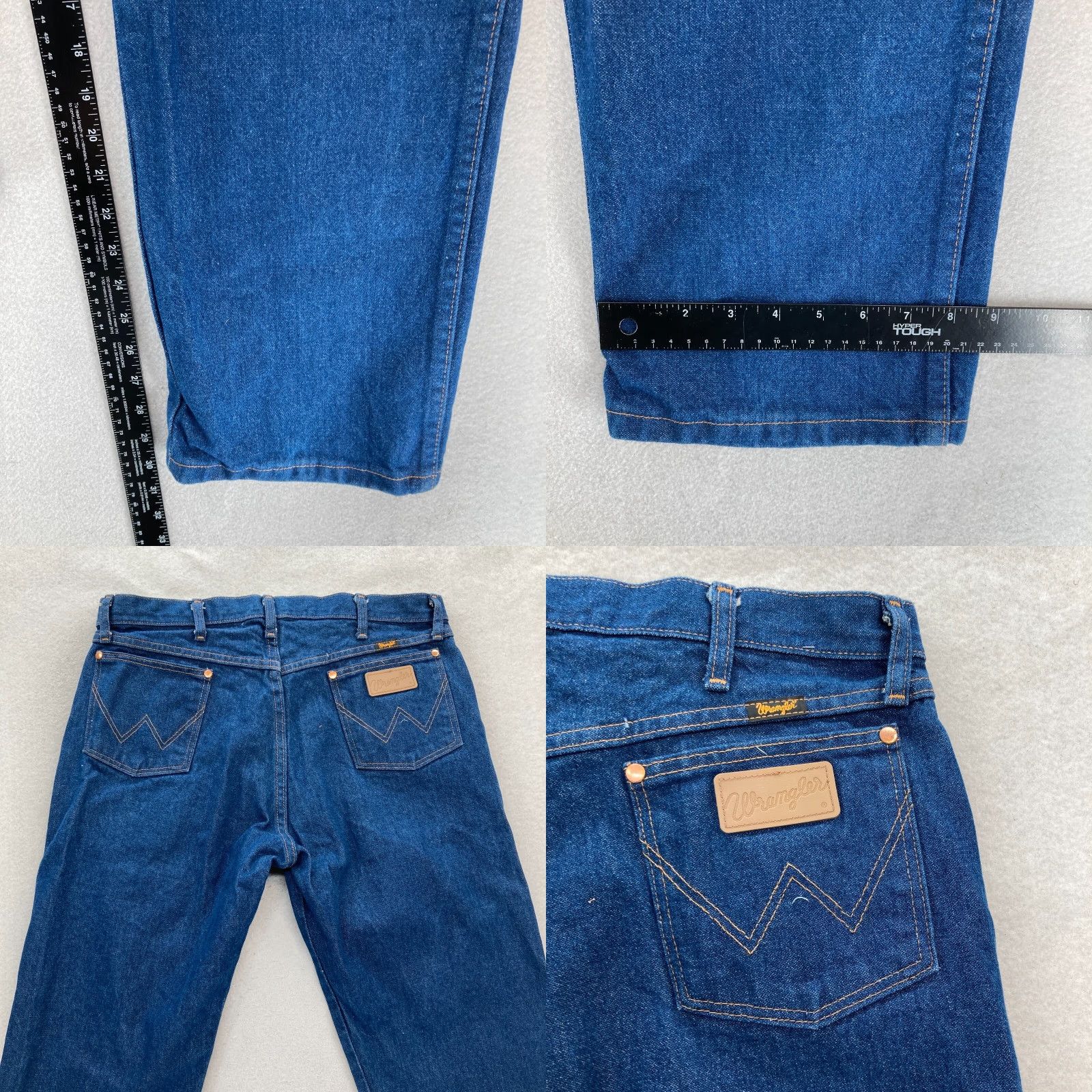 Wrangler Wrangler Cowboy Cut Jeans Mens 36x30 Straight Dark Blue Denim 1013MWZ Western Jean" Size US 36 / EU 52 - 8 Thumbnail