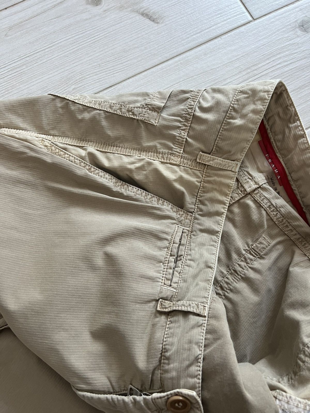 Prada Vintage Prada Pants Cream Beige Street Size US 34 / EU 50 - 11 Thumbnail