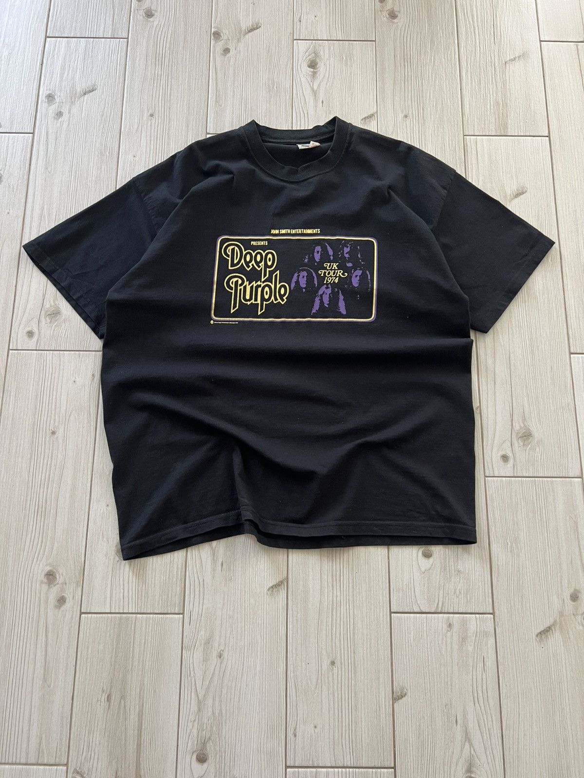 Band Tees DEEP PURPLE TOUR 90S T SHIRT SIZE X LARGE Size US XL / EU 56 / 4 - 1 Thumbnail