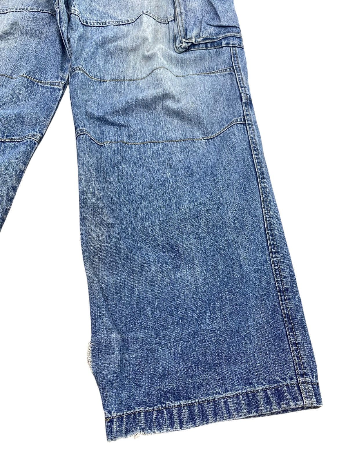 Other Diko Japanese Brand Blue Faded Wash Style Cargo Jeans Size US 31 - 6 Thumbnail
