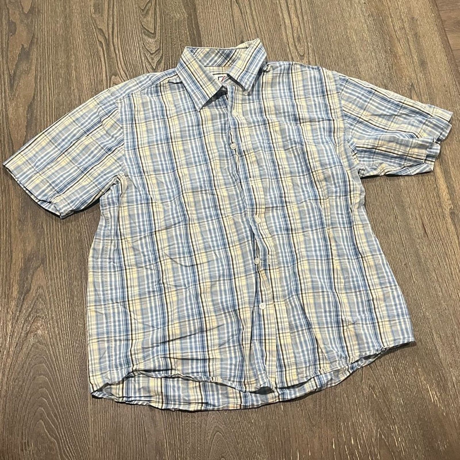 Vintage Cutter & Buck Mens Shirt Button Up Plaid Short Sleeves L Size US L / EU 52-54 / 3 - 1 Thumbnail