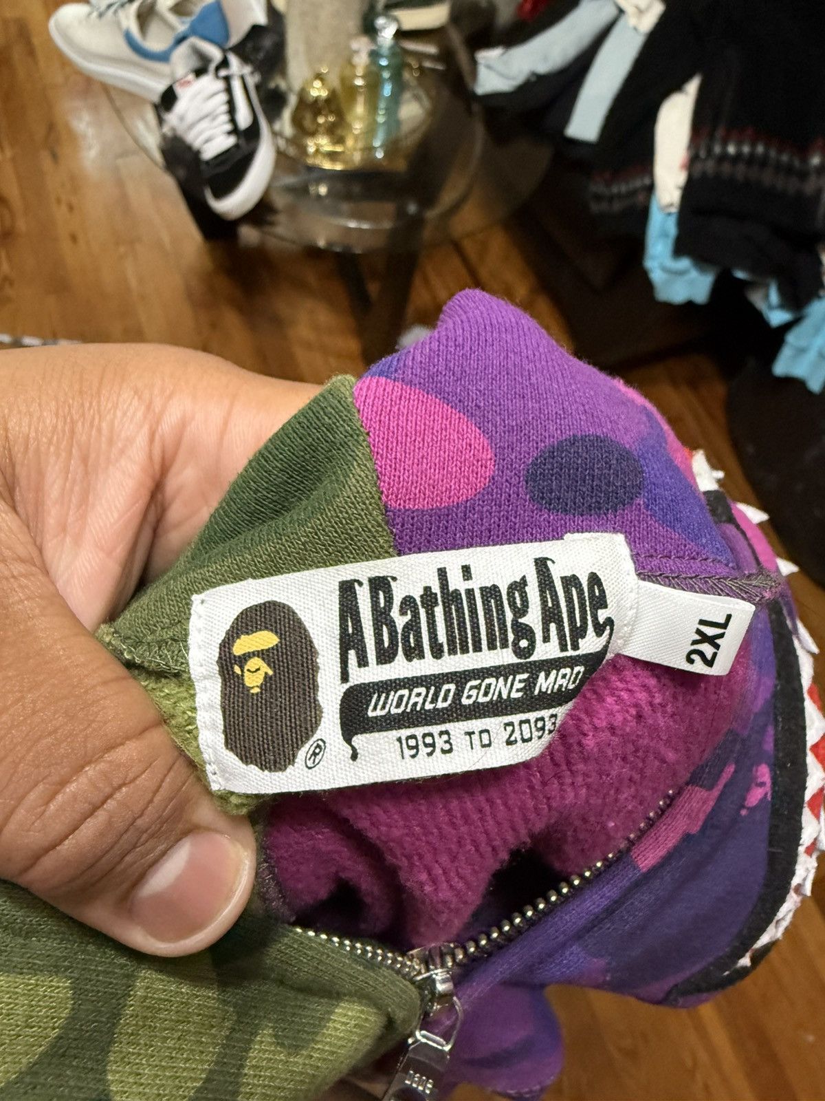 Bape Bape Half Camo Half Purple Size XXL Size US XXL / EU 58 / 5 - 11 Thumbnail