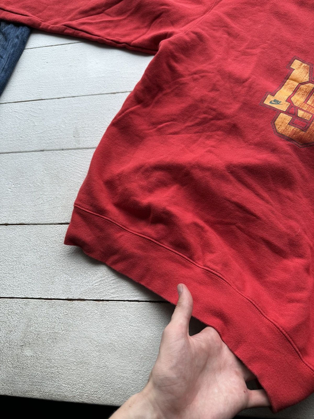 Nike 🚨90s Nike Big Logo “NS” Swoosh RED Sweatshirt y2k rare Size US M / EU 48-50 / 2 - 6 Thumbnail