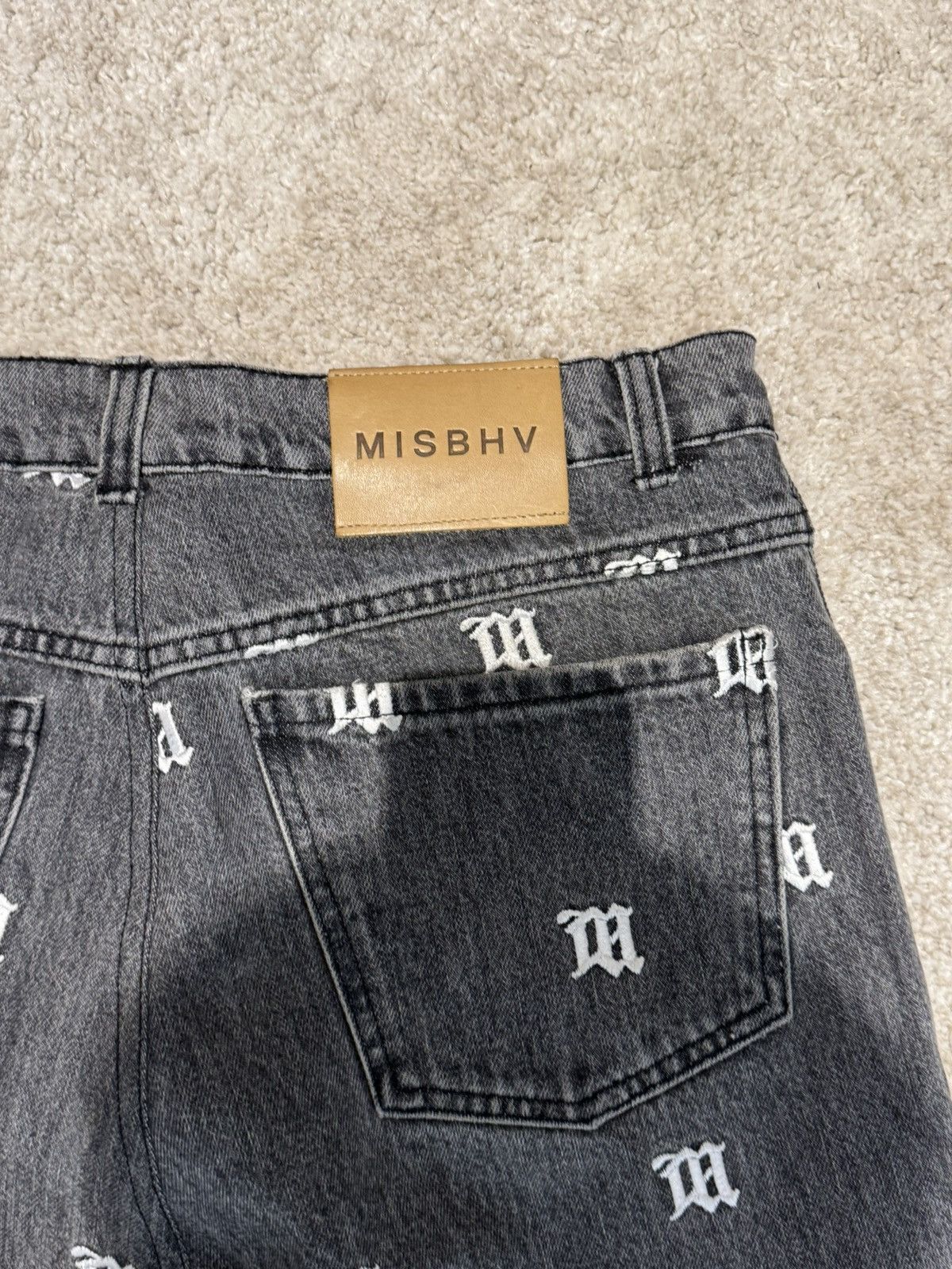 Misbhv Misbhv Logo Jeans Size US 33 - 10 Thumbnail