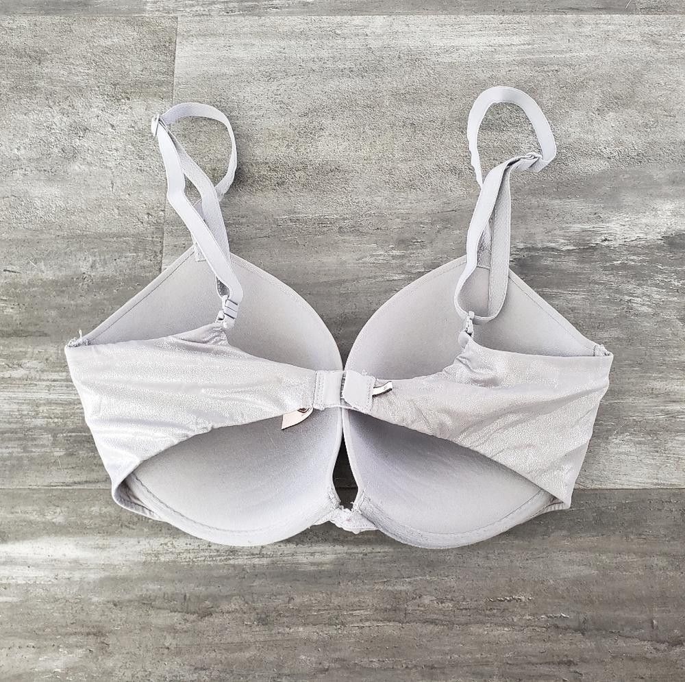 Designer Light Grey Shimmer VS Bustier Bra Size ONE SIZE - 2 Thumbnail