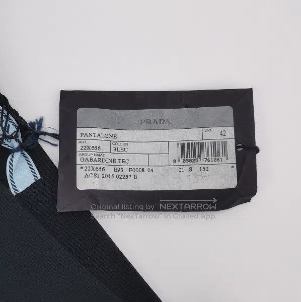 Prada Prada Classic Black Straight. Size 41" - 5 Thumbnail