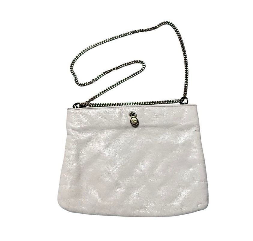 Other VTG Andé Quilted White Leather Shoulder Bag Gold Chain Strap Size ONE SIZE - 2 Thumbnail