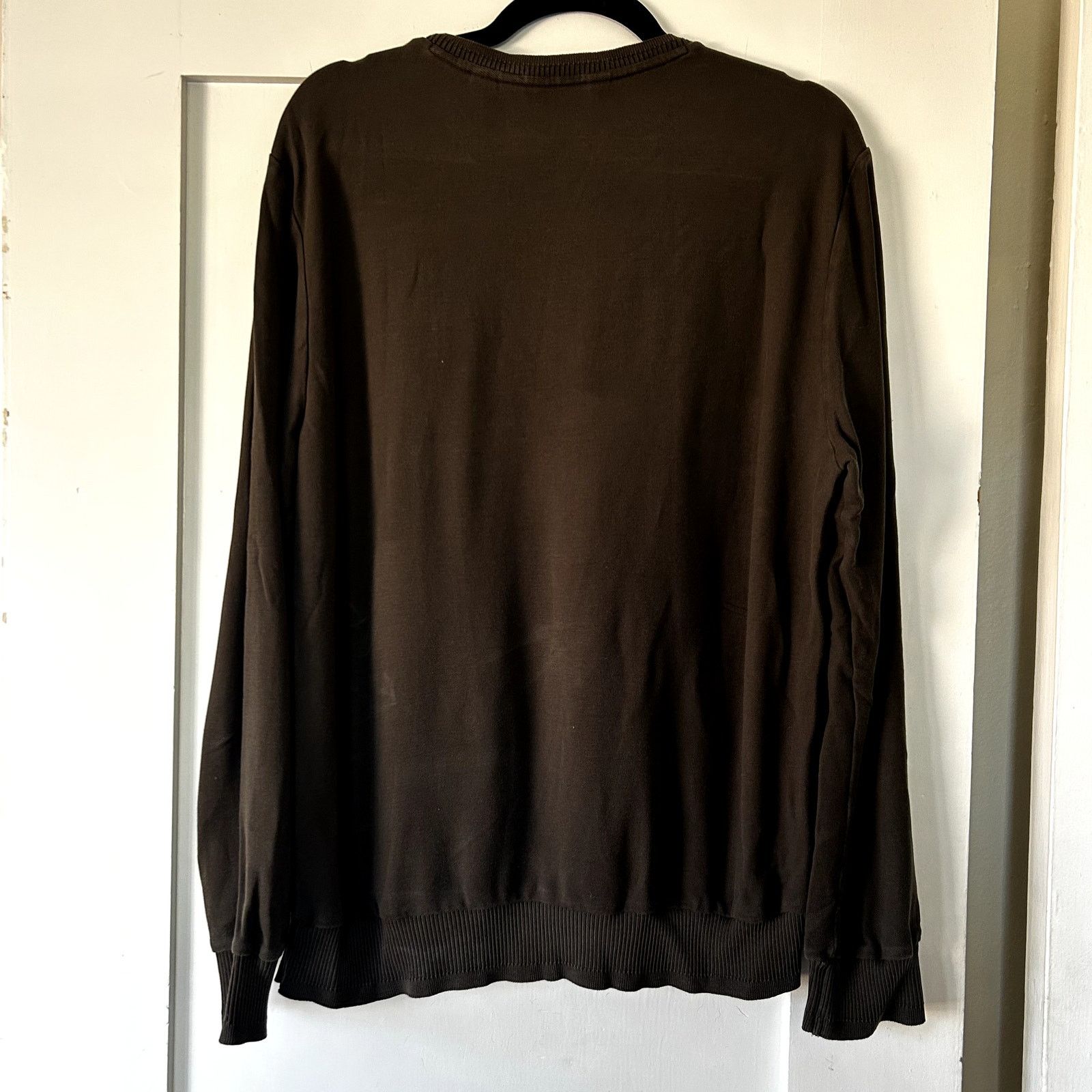 Joseph Abboud Men's stylish crew neck brown sweater Size US L / EU 52-54 / 3 - 3 Thumbnail