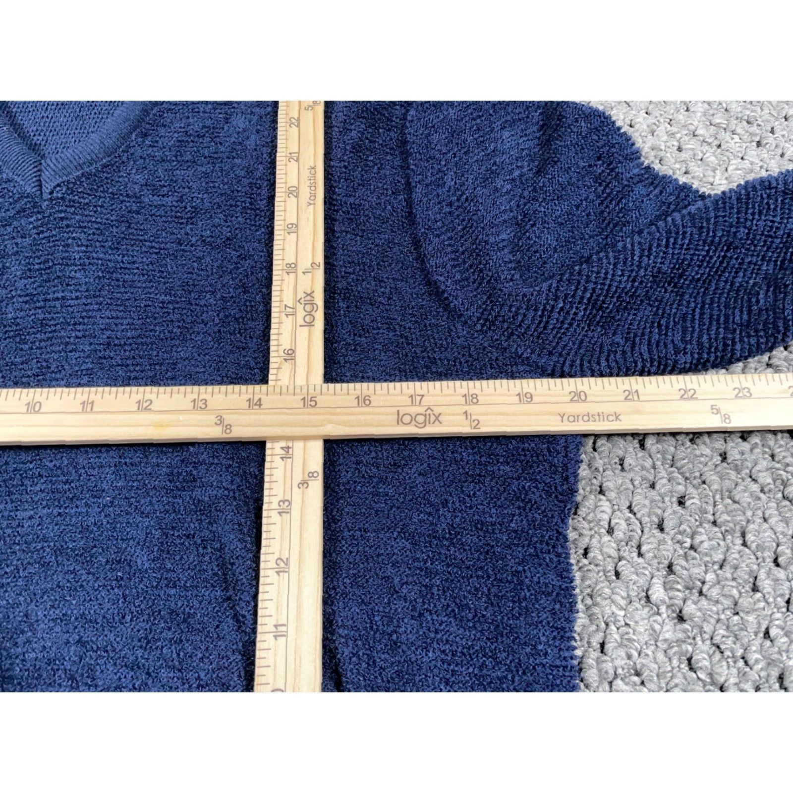 Vintage VINTAGE Brentwood Sportswear V-Neck Sweater Men L Dark Blue 80s Classic Retro Pullover Size US L / EU 52-54 / 3 - 5 Thumbnail