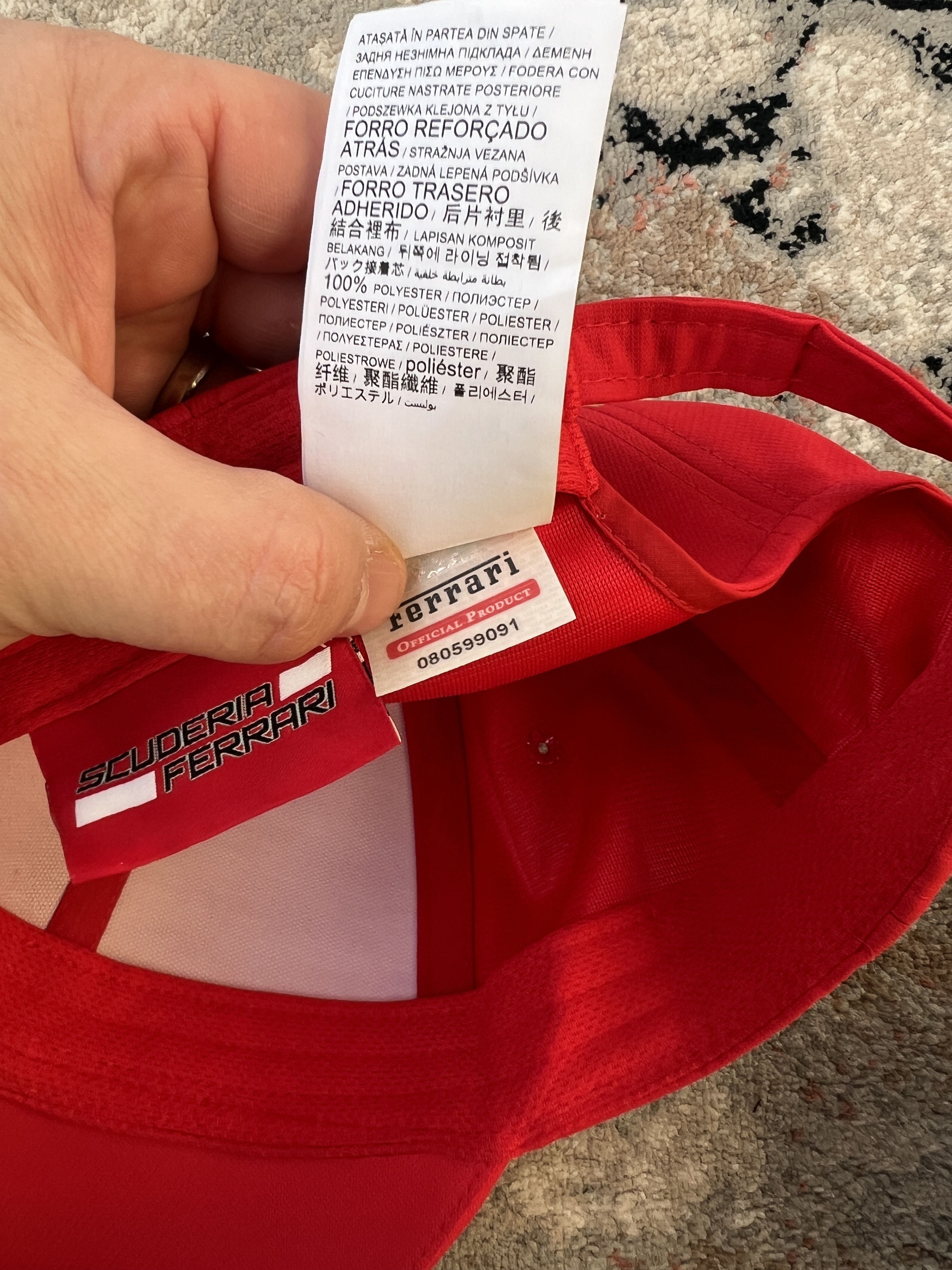 Ferrari Scuderia Ferrari F1 Cap Size ONE SIZE - 9 Thumbnail