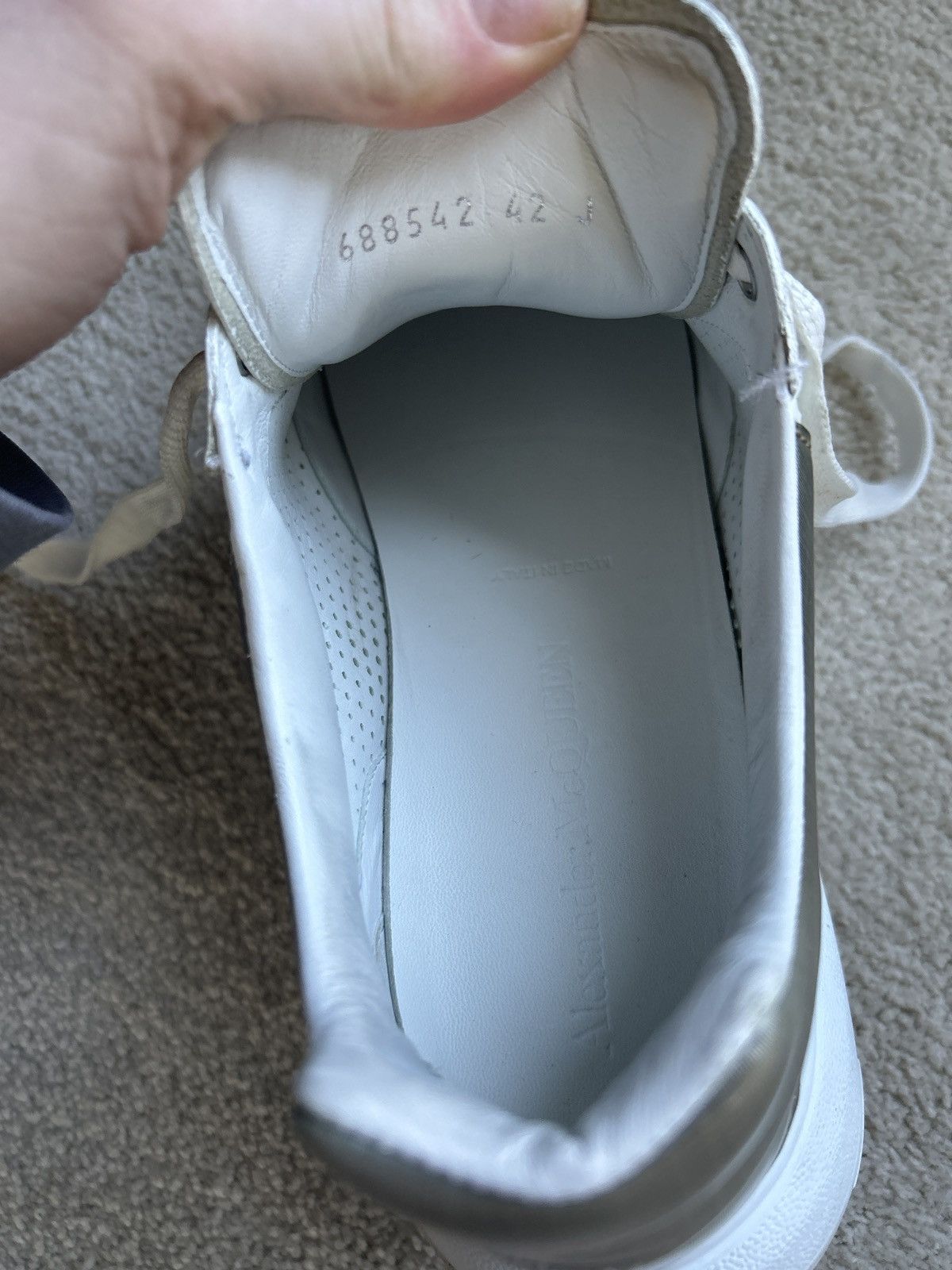 Alexander McQueen Alexander McQueen Perforated Court Sneakers Size US 8.5 / EU 41-42 - 5 Thumbnail