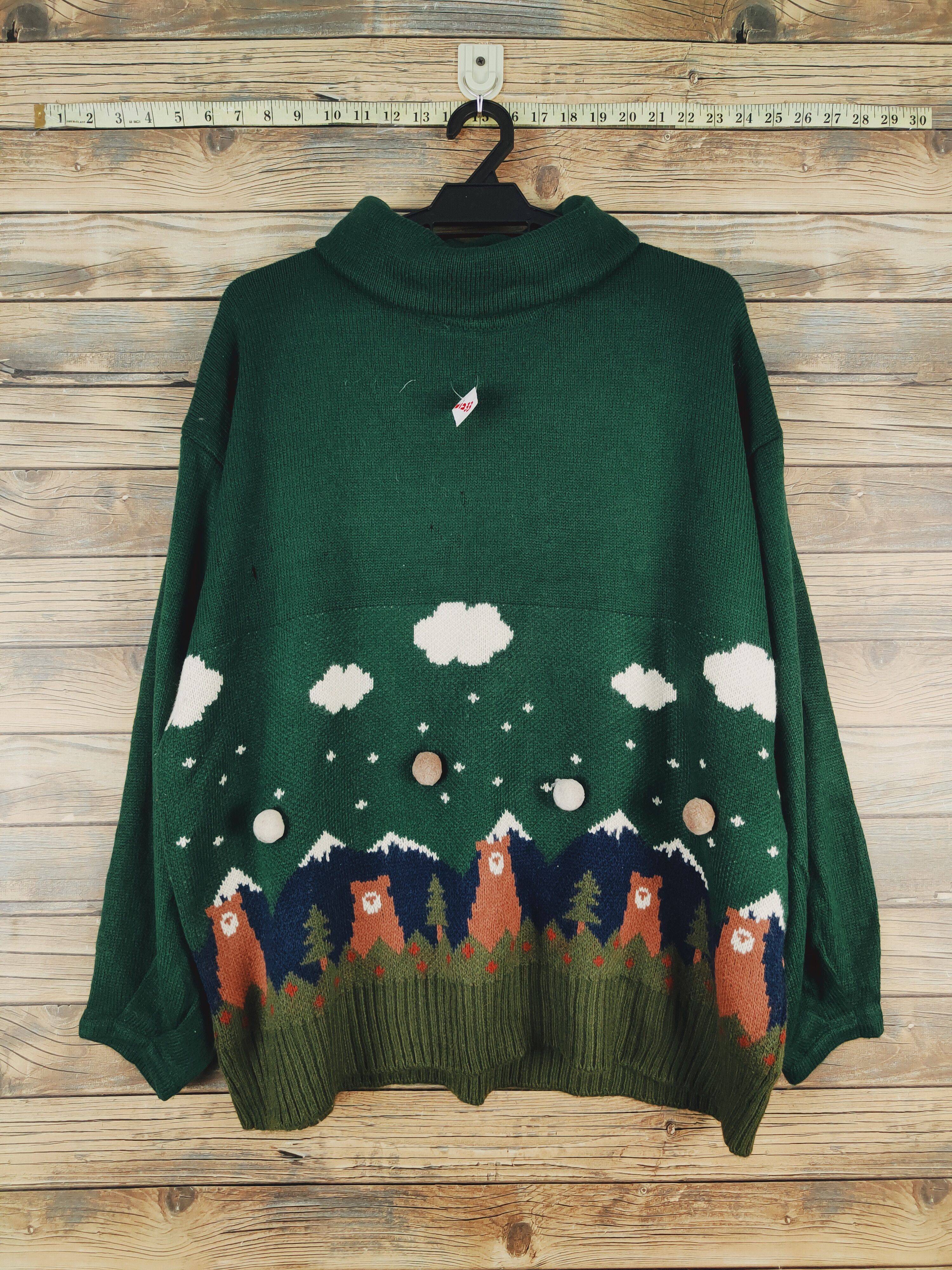 Vintage Rivet & Surge Green Knitwear Sweatshirts #W1233 Size US XL / EU 56 / 4 - 1 Thumbnail