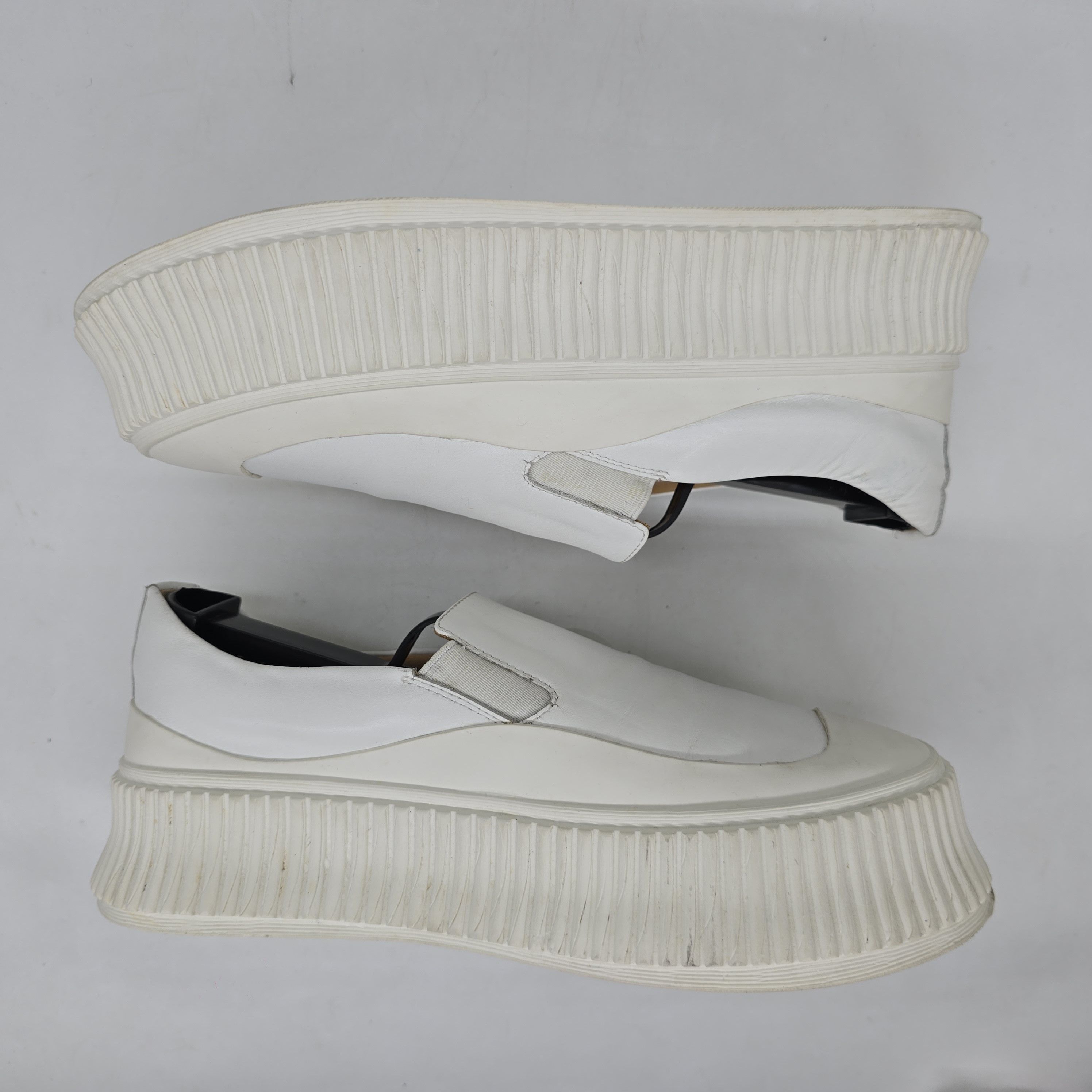 Jil Sander Jil Sander - Vulcanized Platform Sneakers - White Size US 6 / IT 36 - 4 Thumbnail