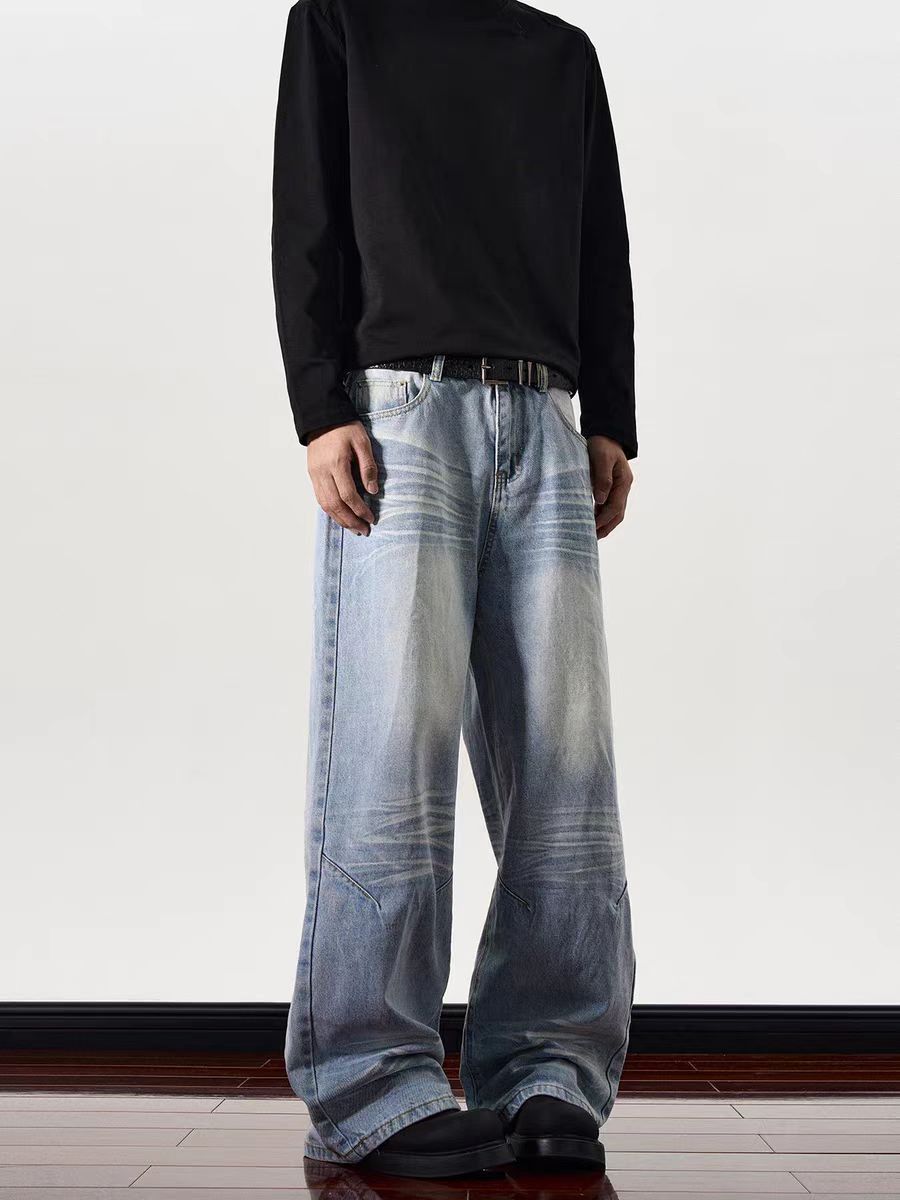 Japanese Brand × Jean High street washed and distressed micro flared jeans Size US 32 / EU 48 - 2 Thumbnail