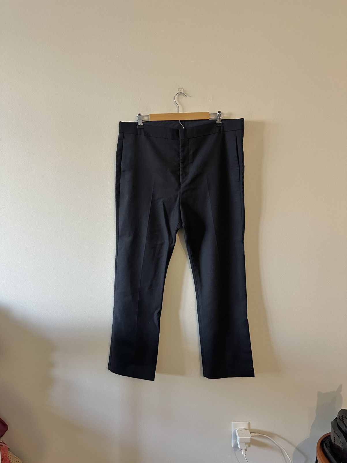Acne Studios Acne Studios Rene Twill Paw15 Wool/Mohair Pants Navy Blue 38 Size US 38 / EU 54 - 1 Thumbnail