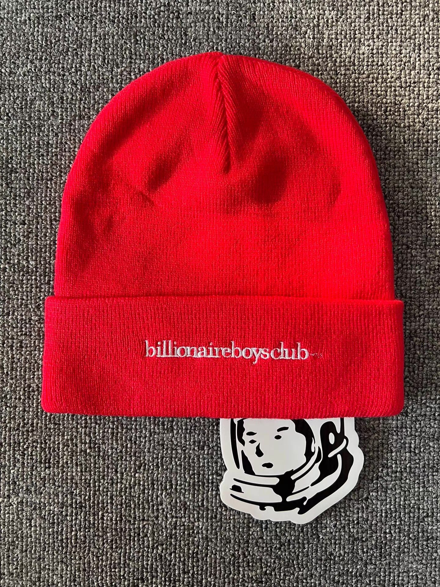 Billionaire Boys Club BBC Classic Embroidered Slogan Logo Knit Beanie Q7 Size ONE SIZE - 1 Thumbnail
