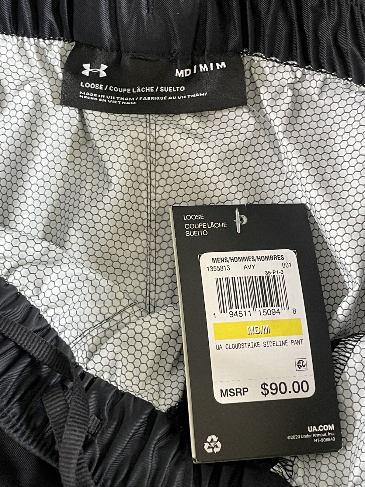 Under Armour Under Armour Cloudburst Sideline Pants Black size us mens M Size US 32 / EU 48 - 5 Thumbnail